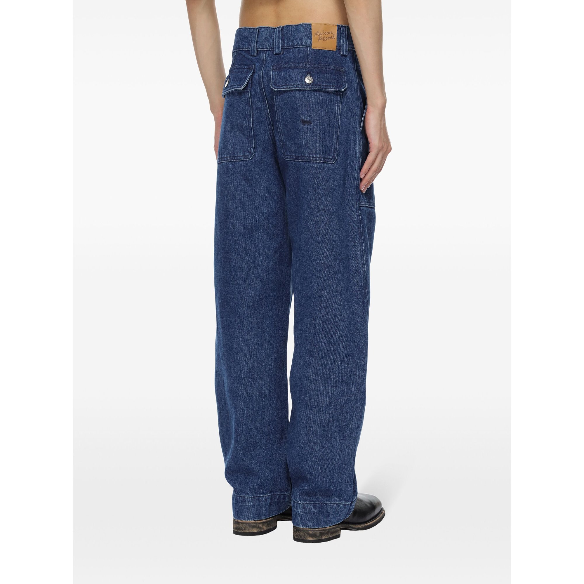 Pantalon de travail Nm01108ww5023 Maison Kitsuné vista2