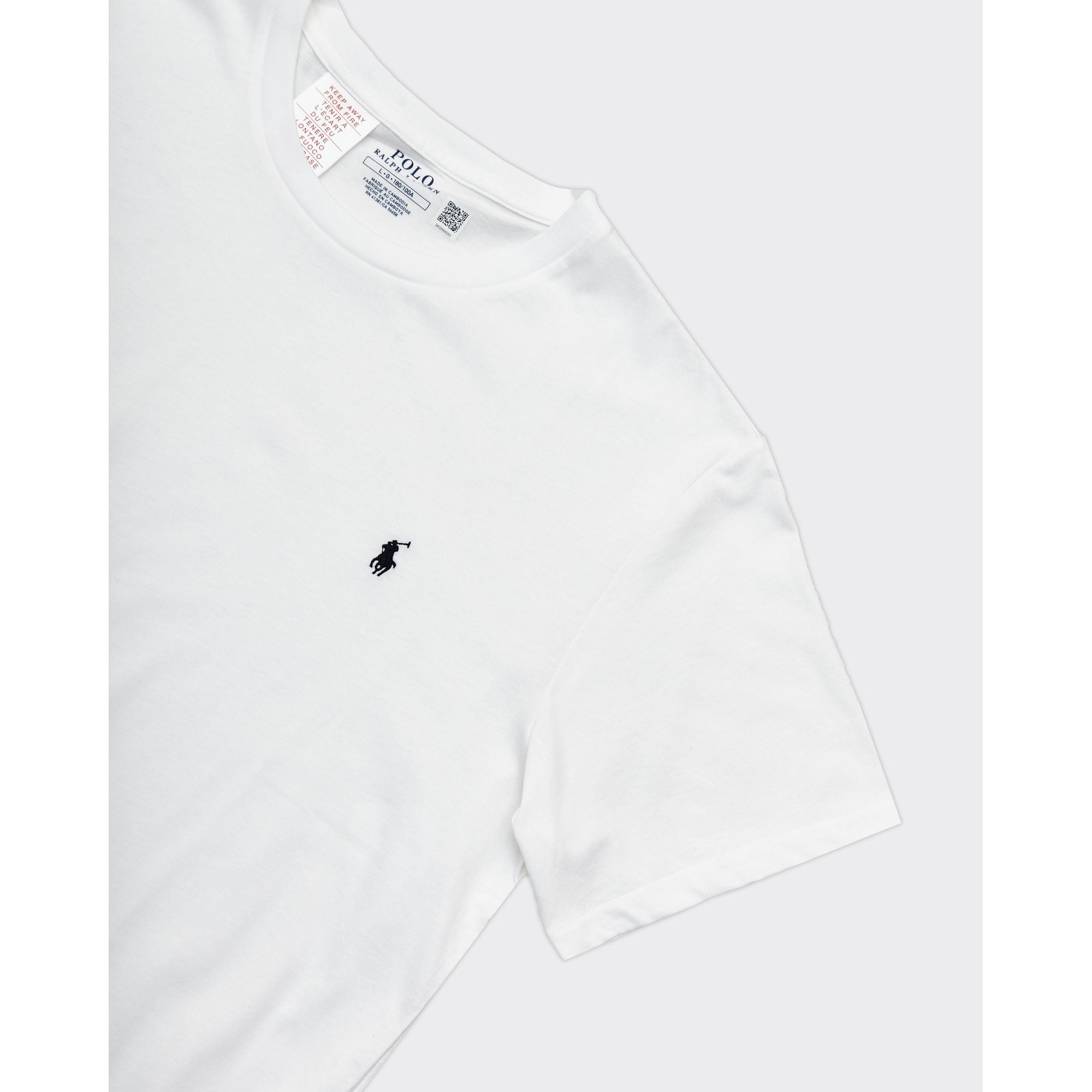 T-shirt Crew Logo Bianca Polo Ralph Lauren vista1