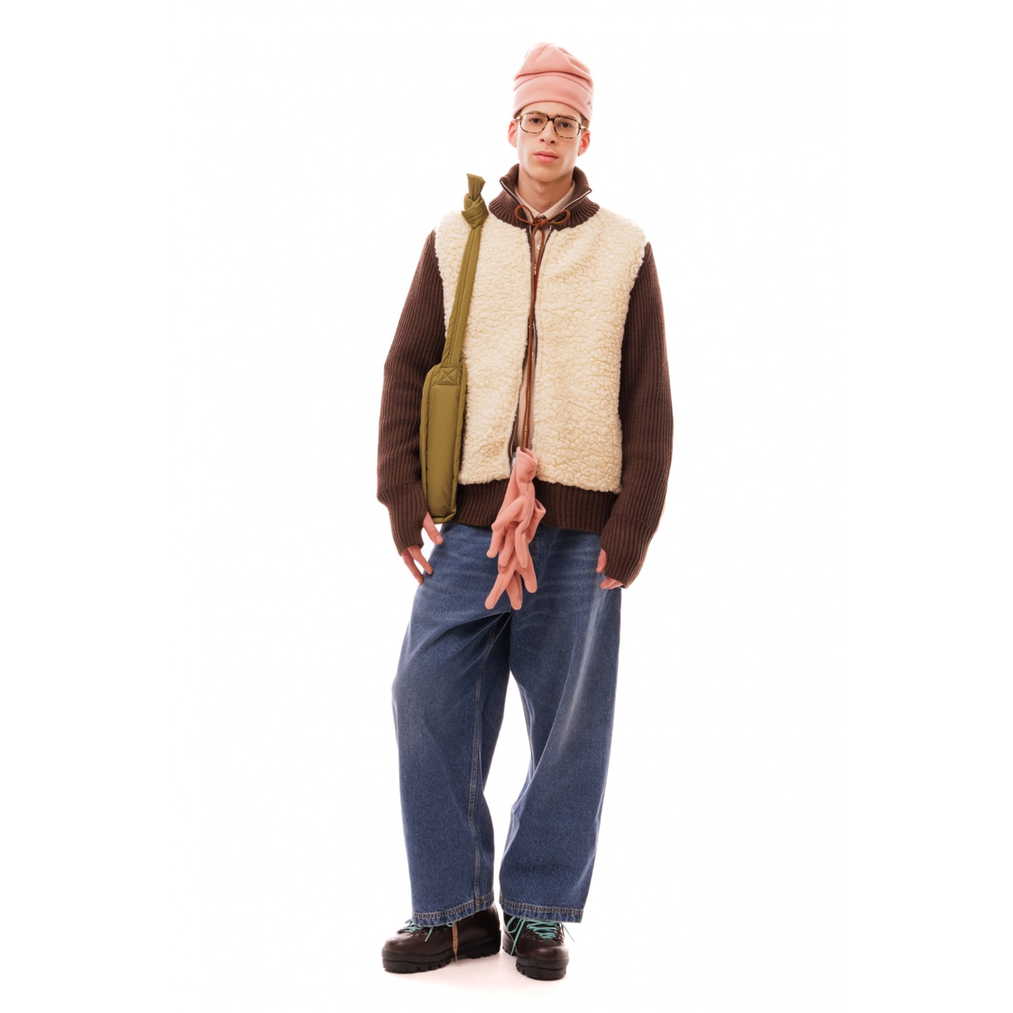Fur Cardigan Zip Sweater  M202fw24 LC23 vista0