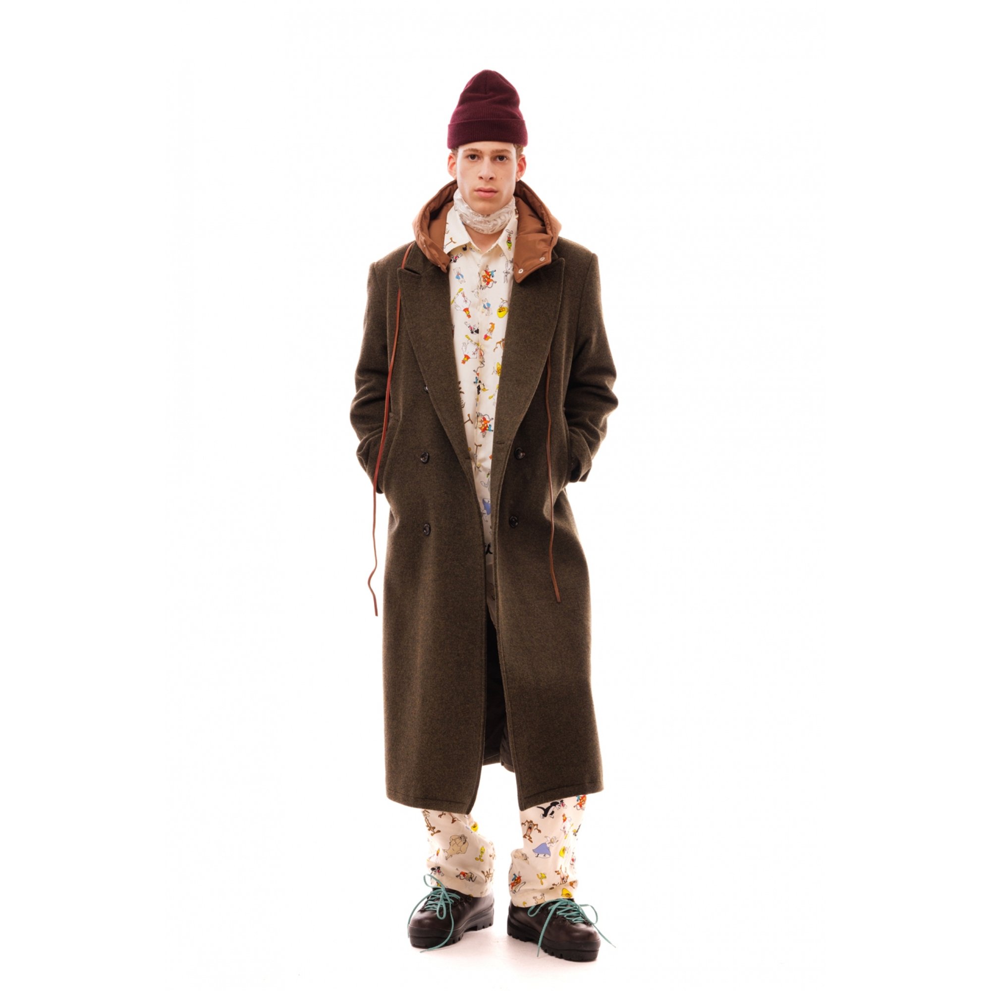 Hooded Shetland Coat  C601fw24 LC23 vista0