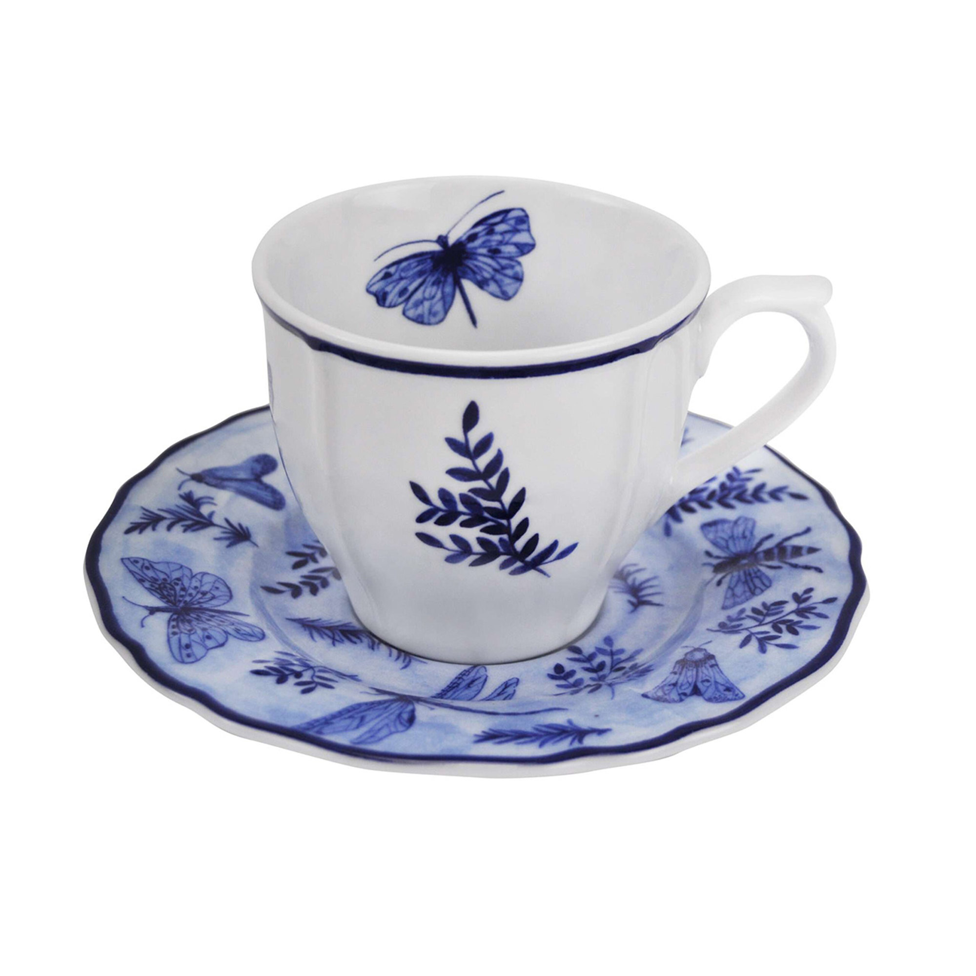 Set da 2 SONIA tazza the con piattino 20 cl, blu Arcucci vista0