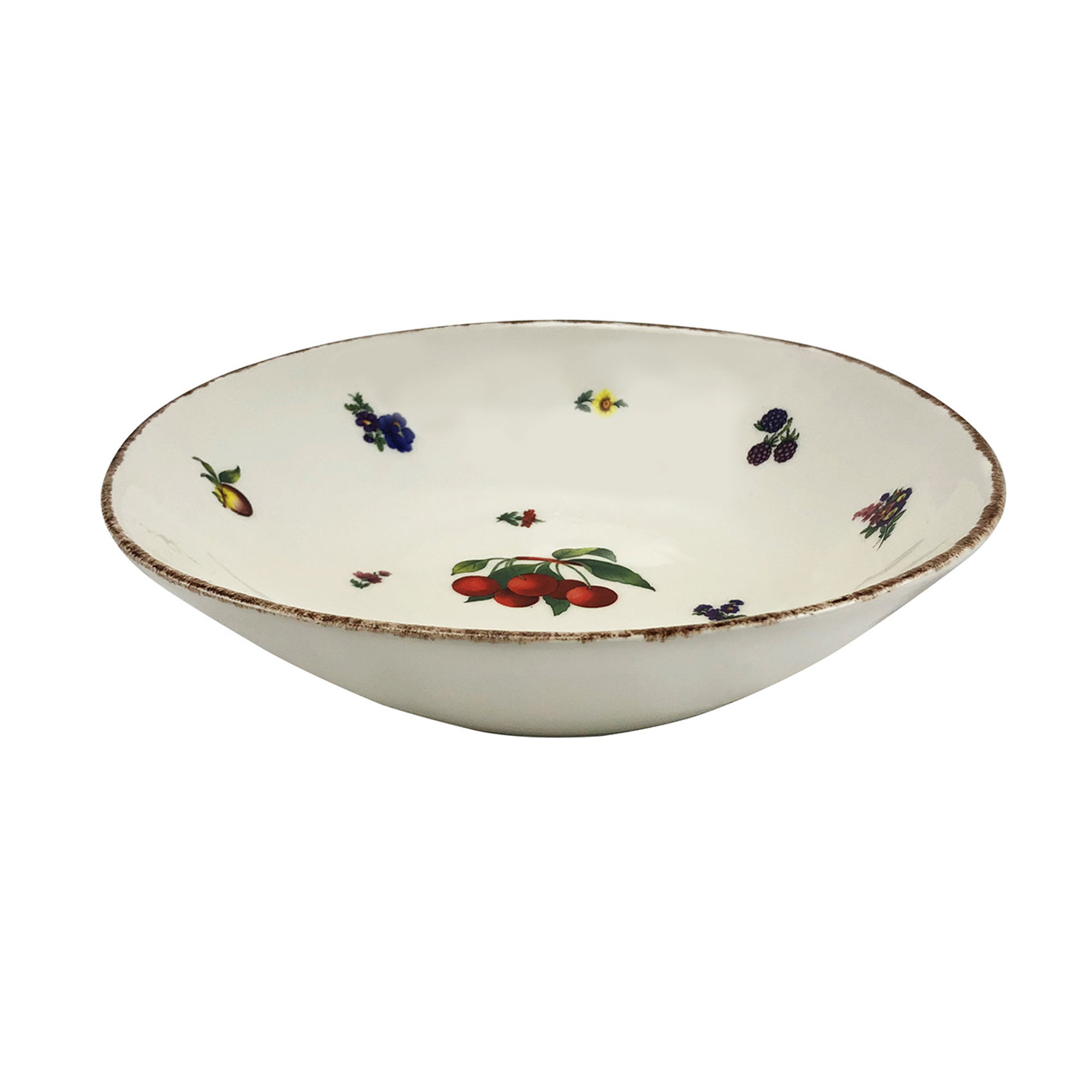 Set da 2 FRUTTINO piatto fondo 23 cm, ceramica Arcucci vista0