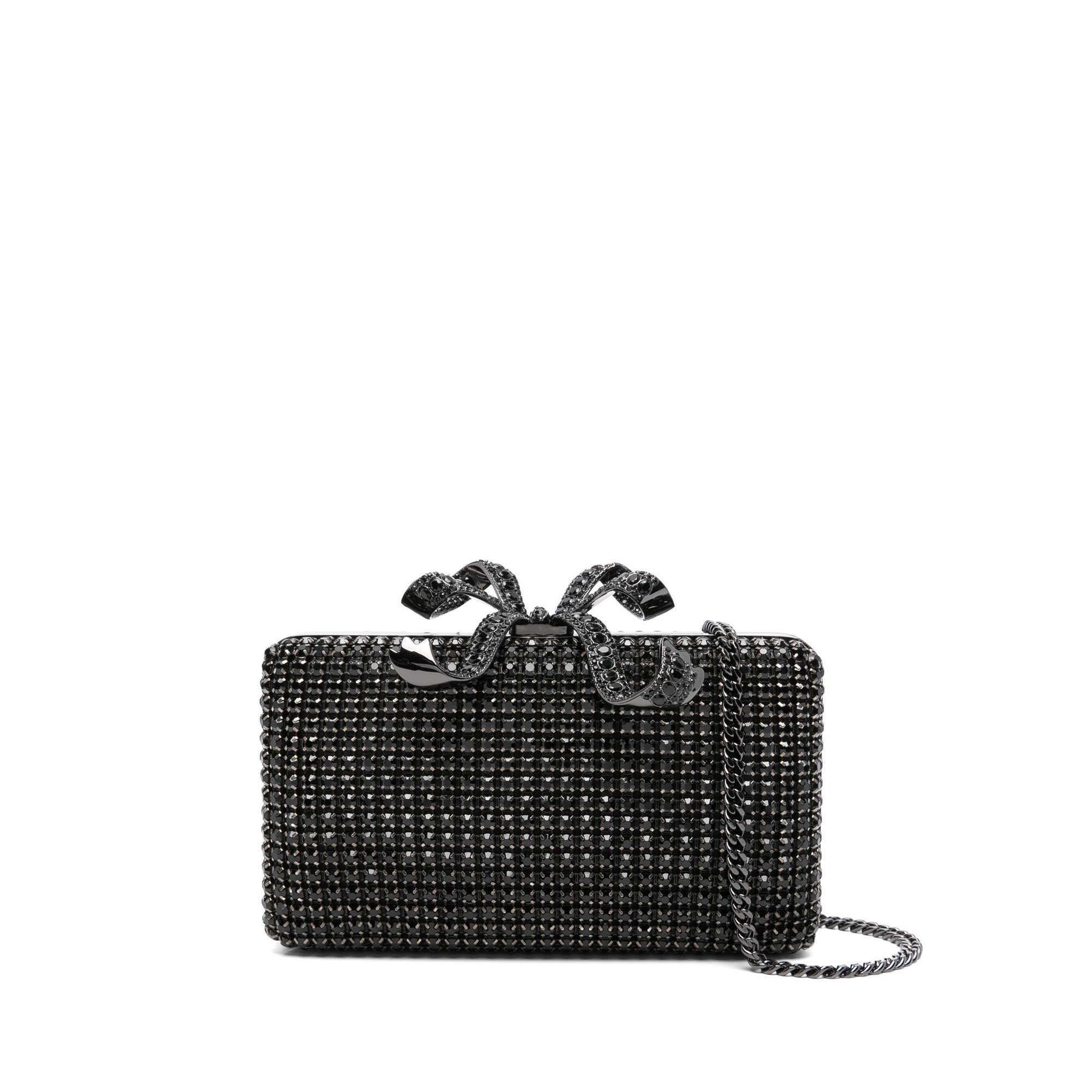Caja de Cristal Negro Clutch Rs25306b SELF-PORTRAIT vista0