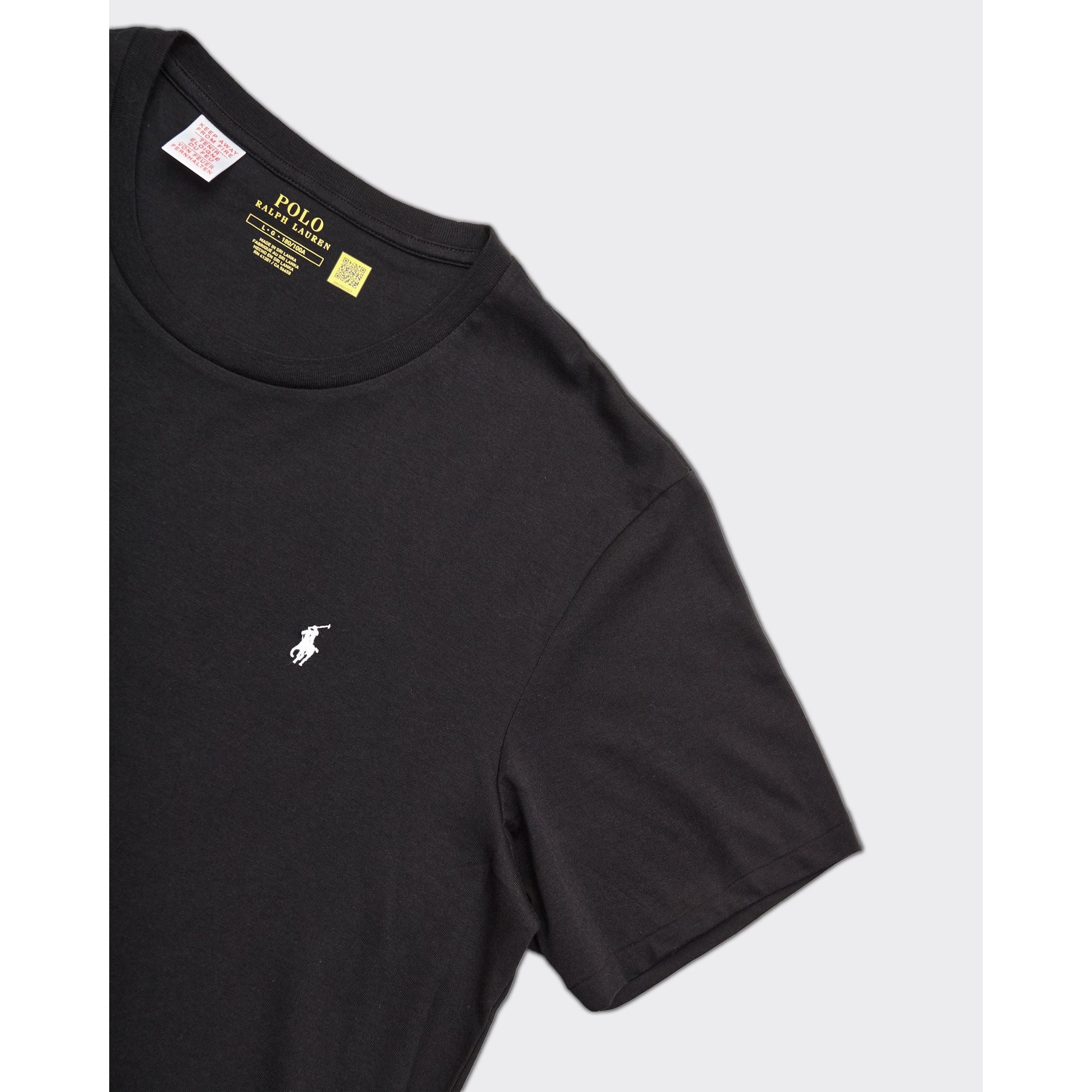 Black Crew Logo T-shirt Polo Ralph Lauren vista1