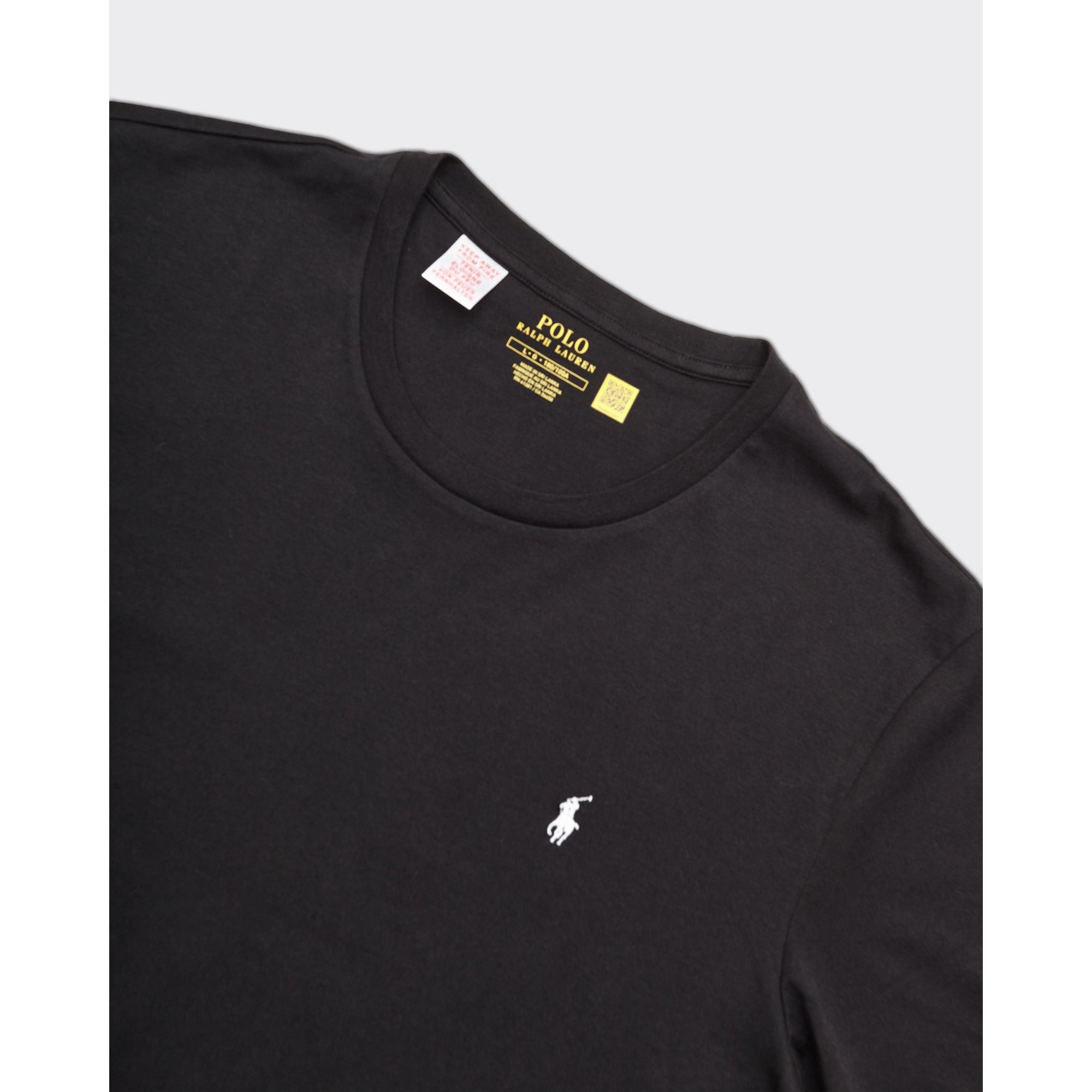 Black Crew Logo T-shirt Polo Ralph Lauren vista2