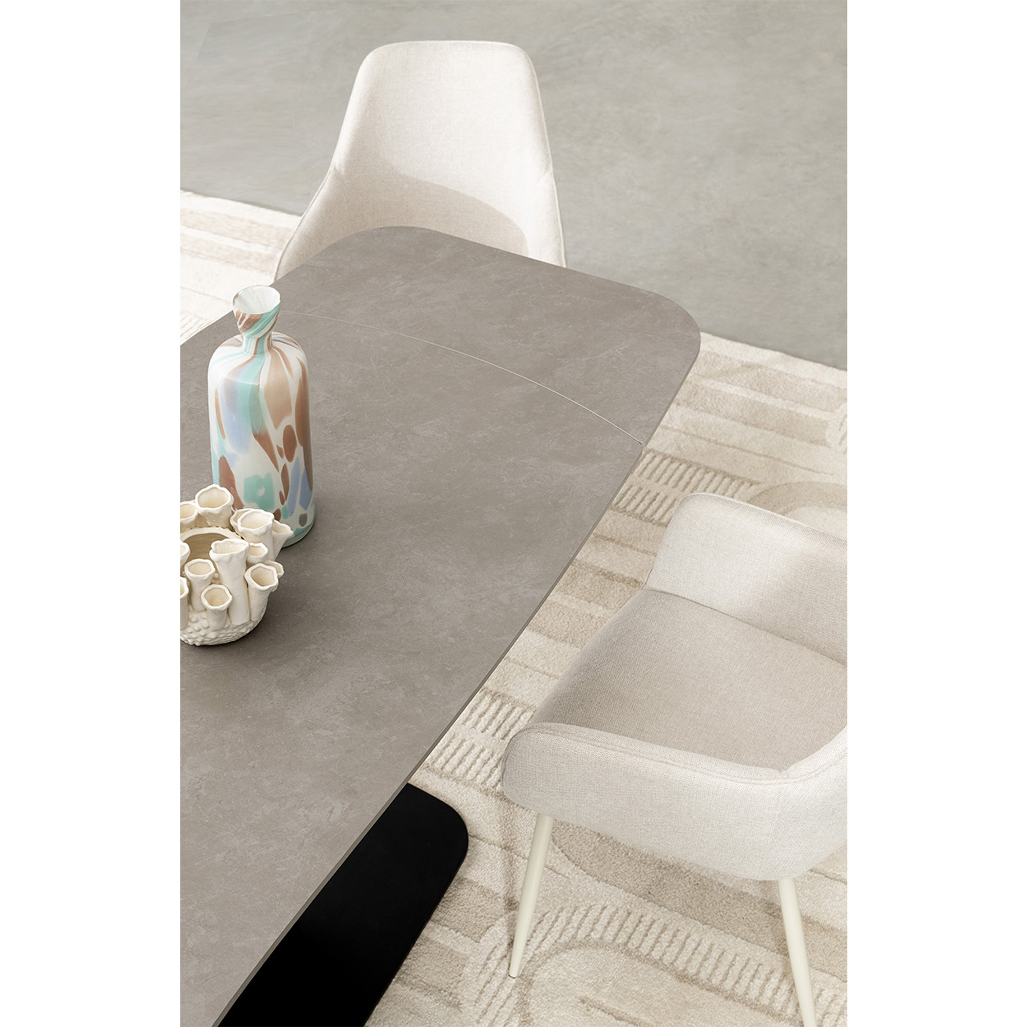 Table extensible Jeremias 140-200x80 noir Bizzotto vista7