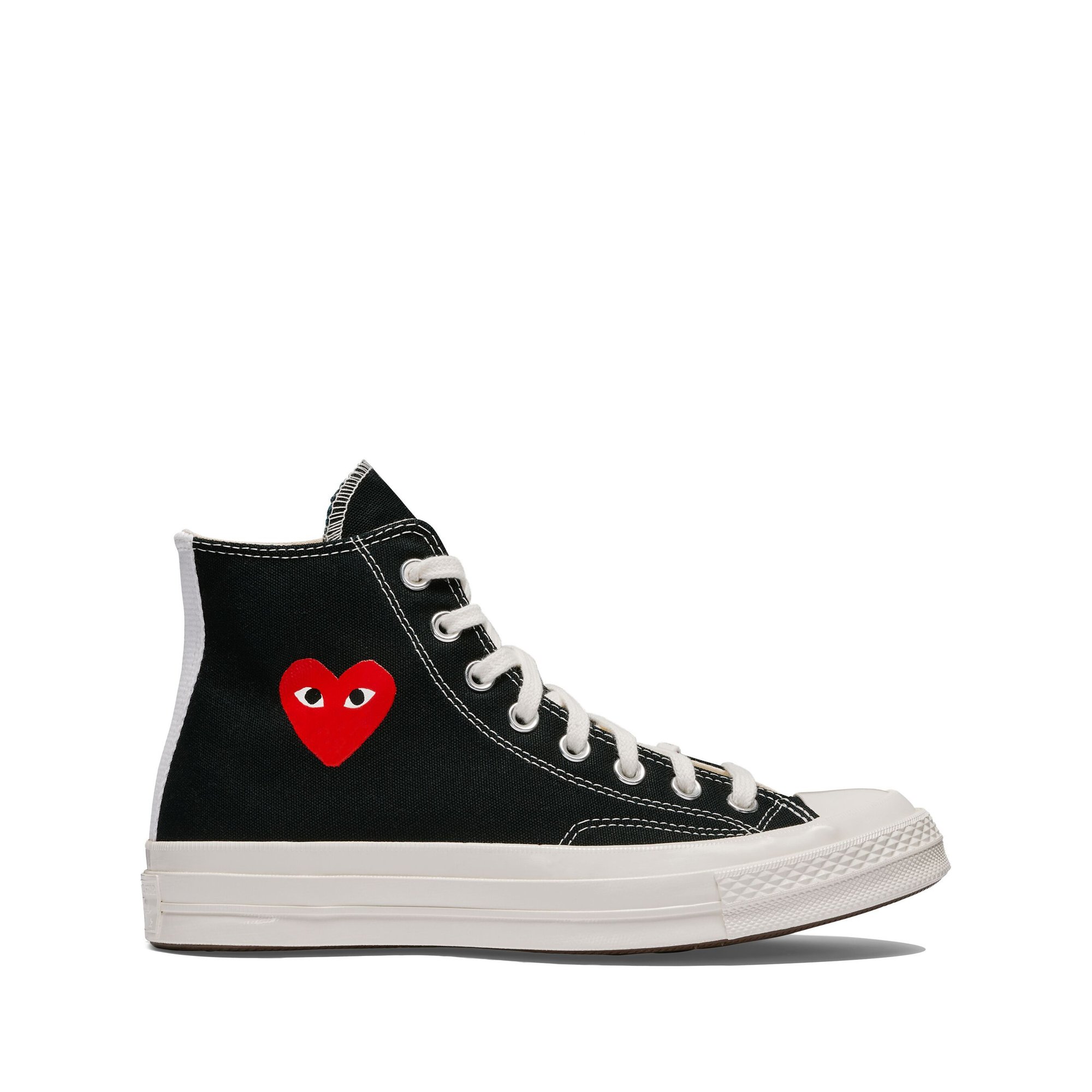 C70 Scarpe alte con piccolo cuore rosso P1k129001 Comme des Garçons Play vista0