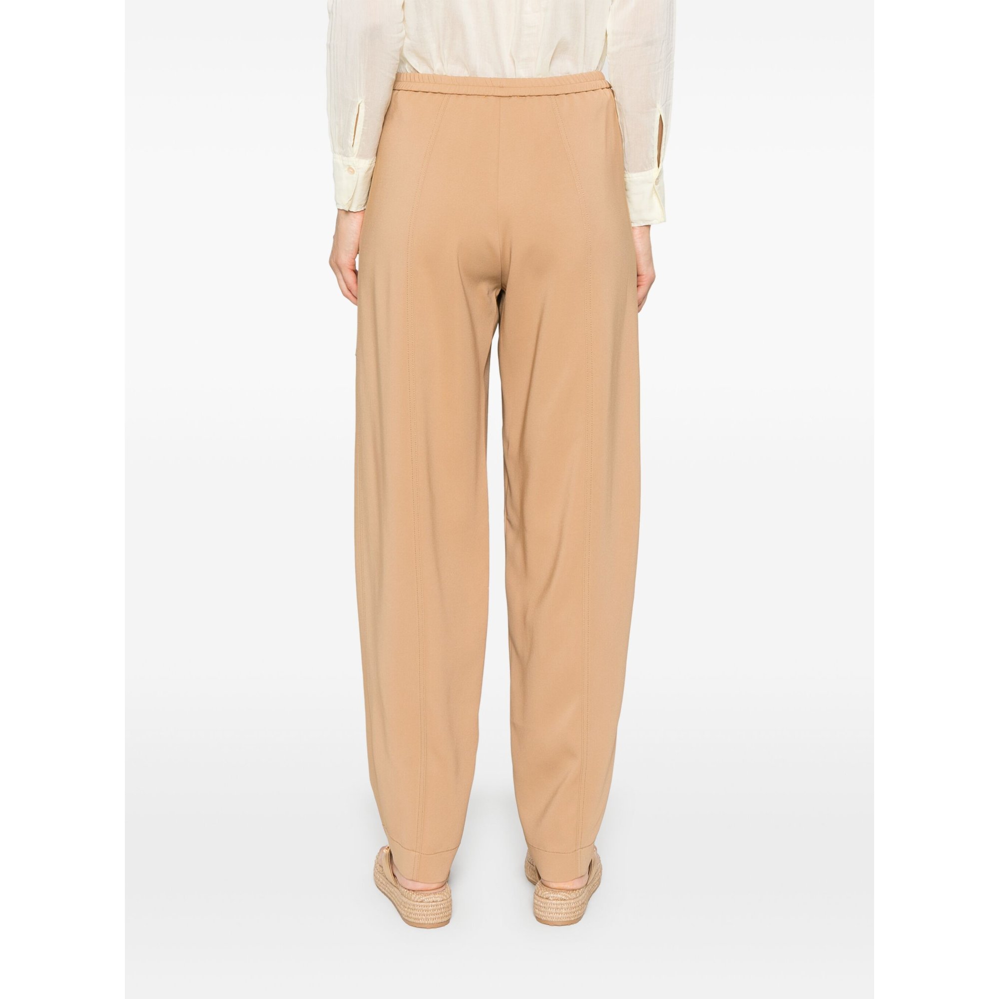 Pantaloni Cargo Elasticizzati in Crepe Cady Elasticizzato 13558mypants Forte_Forte  vista3