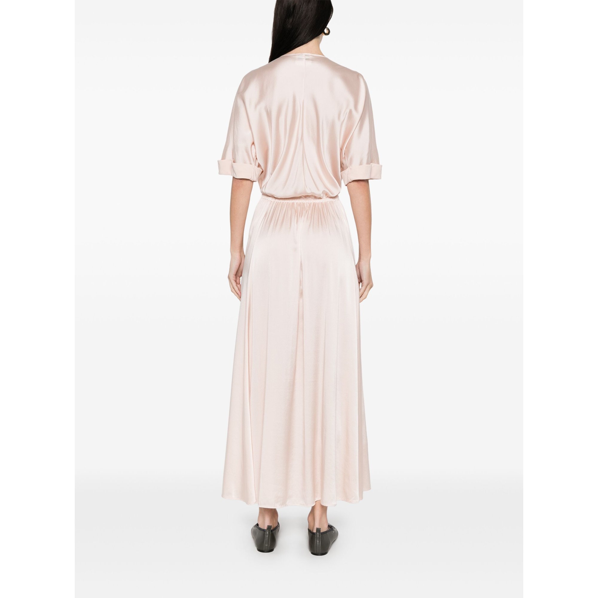 Abito in Raso di Seta a Mezza Manica 13584mydress Forte_Forte  vista3
