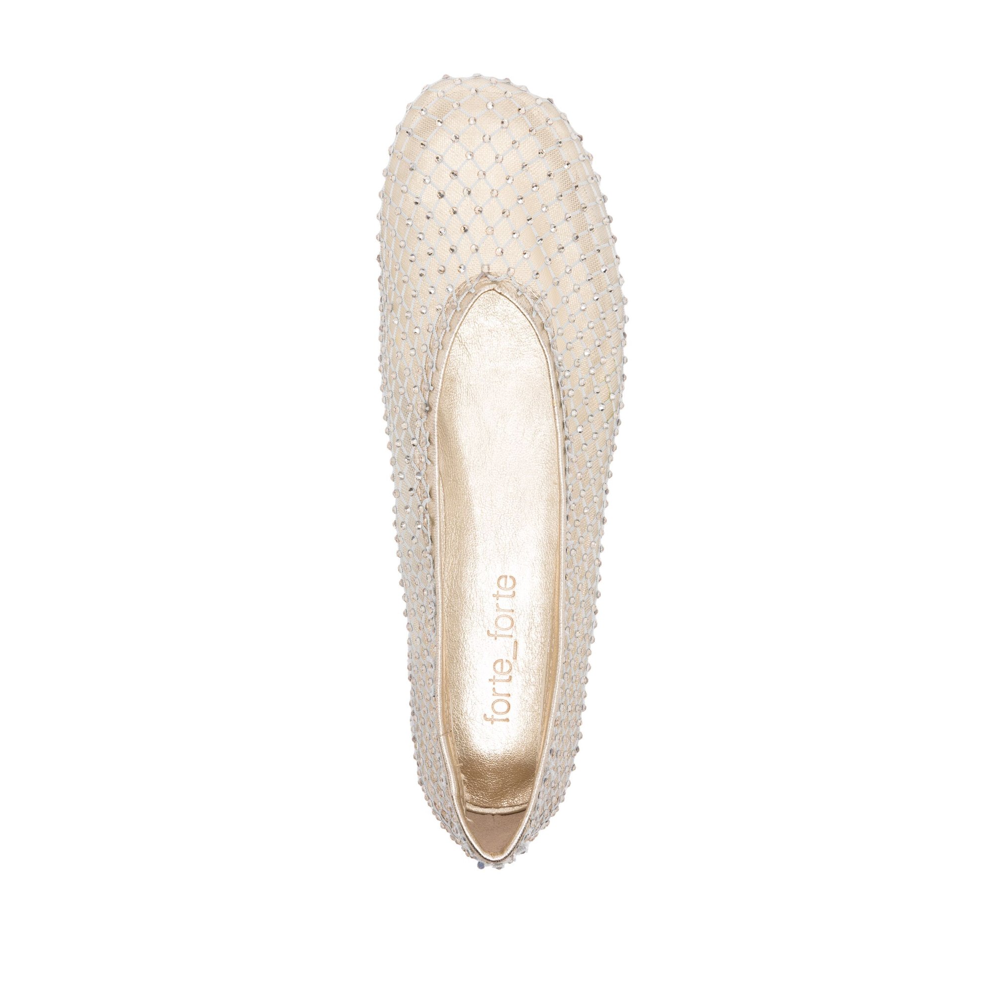 Scarpe Ballerina in Rete con Strass 13694myshoes Forte_Forte  vista3
