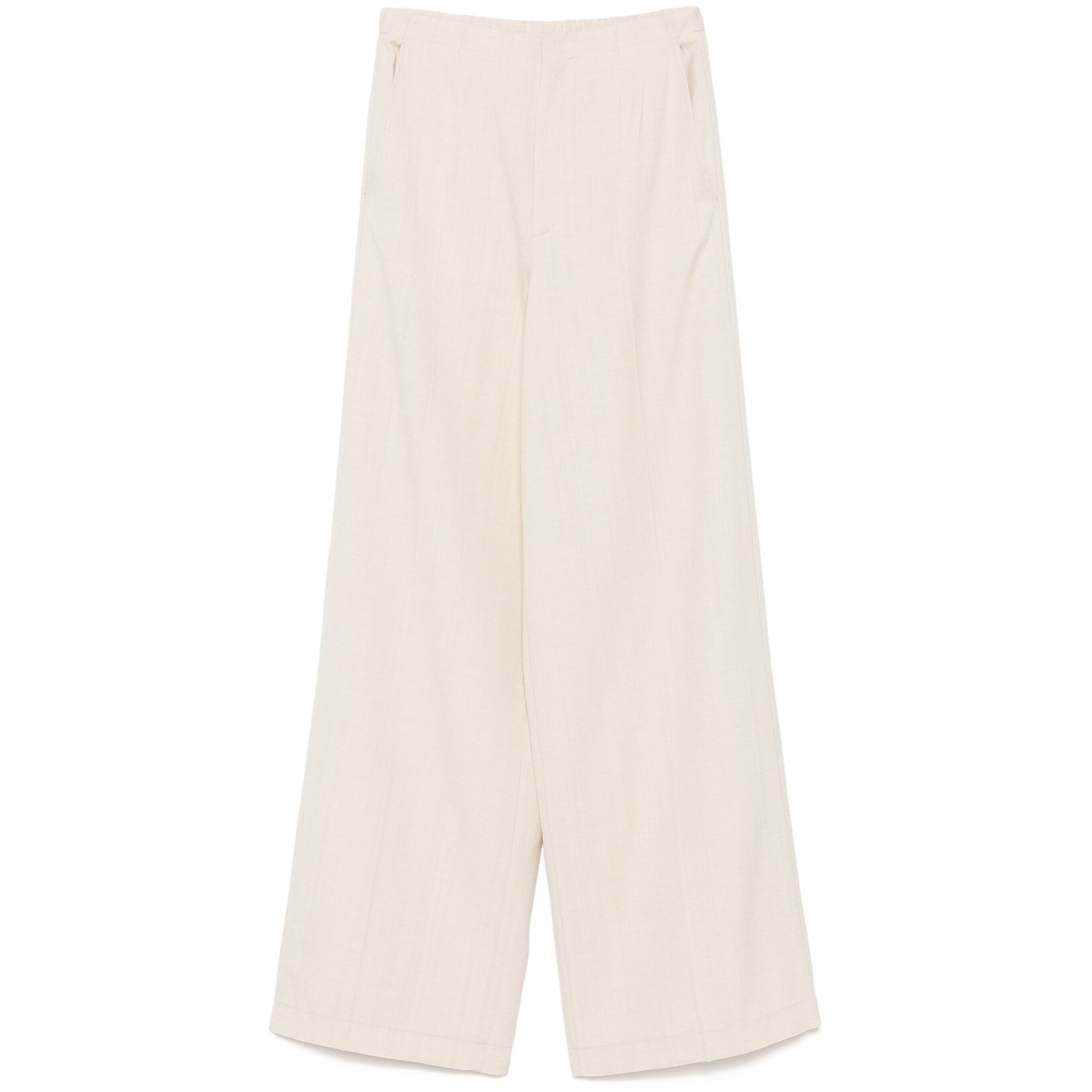 Viscose Wool Slub Flat Front Pants 13531mypants Forte_Forte  vista0
