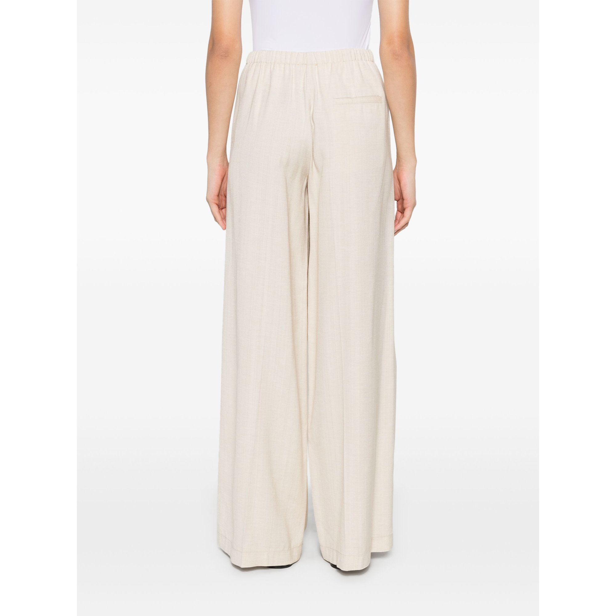 Viscose Wool Slub Flat Front Pants 13531mypants Forte_Forte  vista2