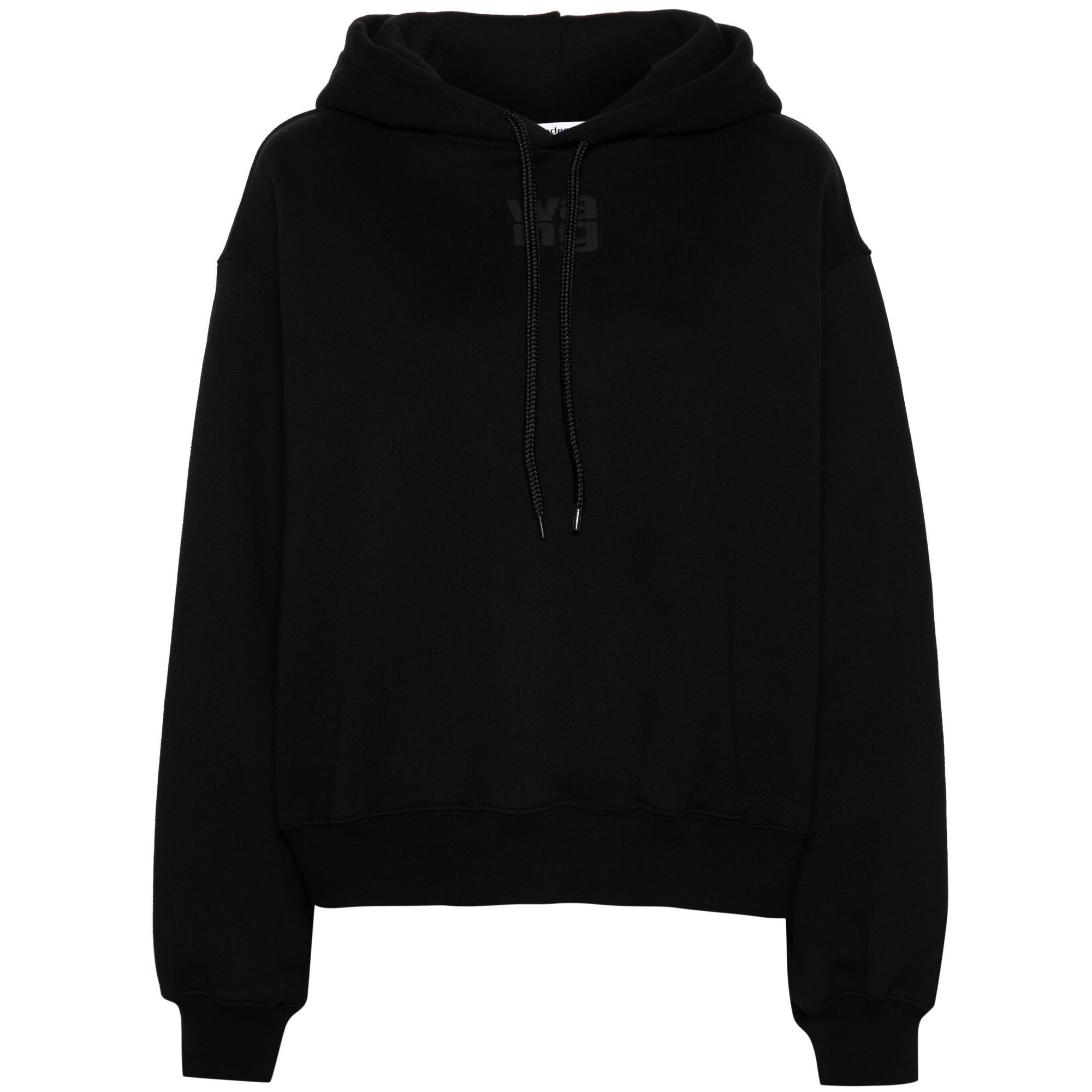 Felpa con cappuccio Essential Terry con logo in vernice a rilievo 4cc3242101 Alexander Wang vista0