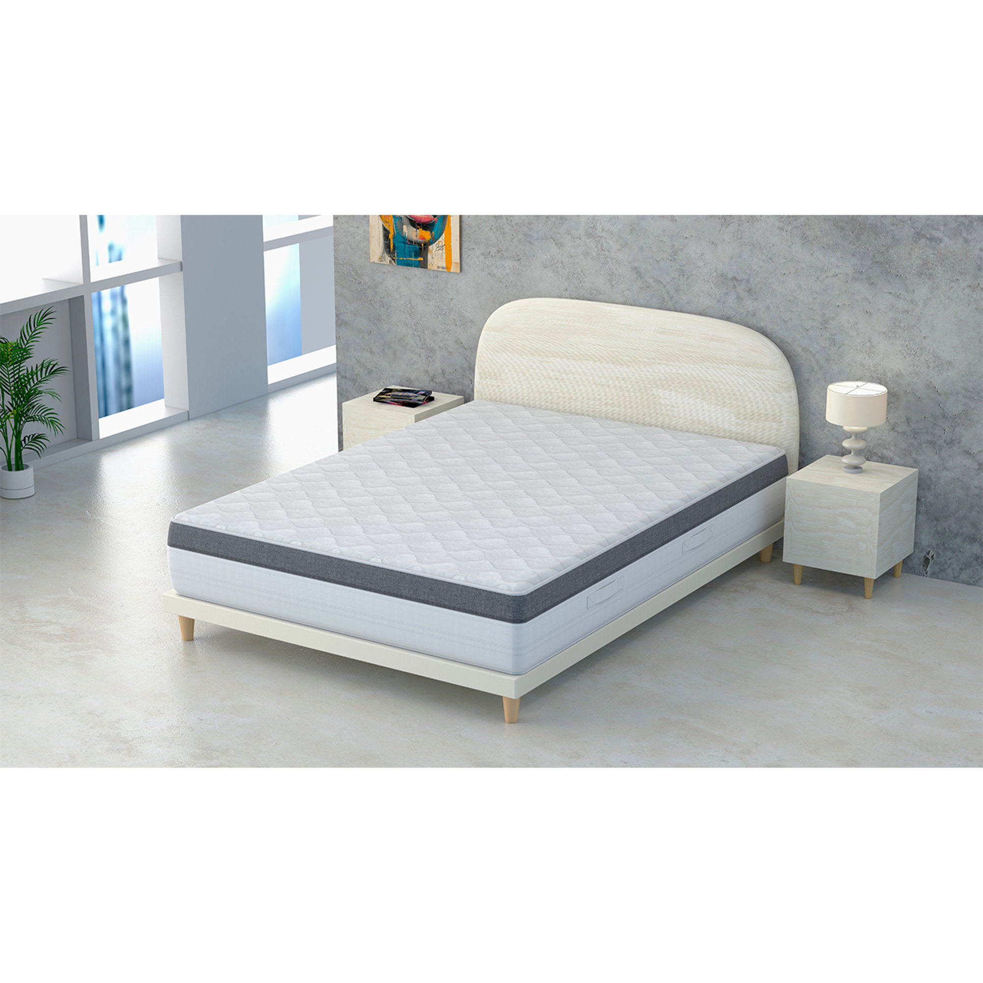 Mercurio materasso 800 molle indipendenti Polirelax 7 zone Air Touch H23 MoonFlex vista3