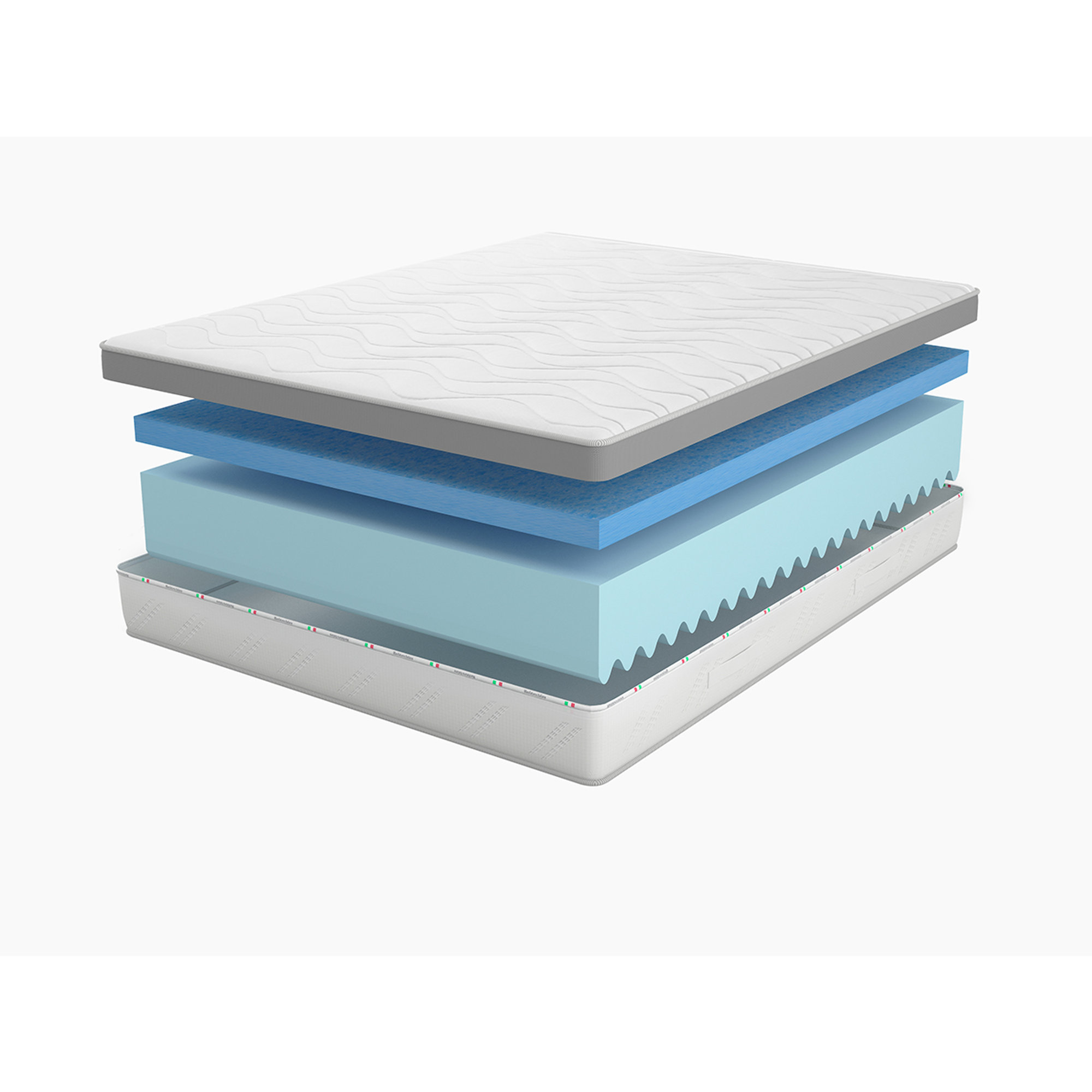 Venere materasso 2 strati Memory Foam  Air Fresh  9 zone  H22 MoonFlex vista1