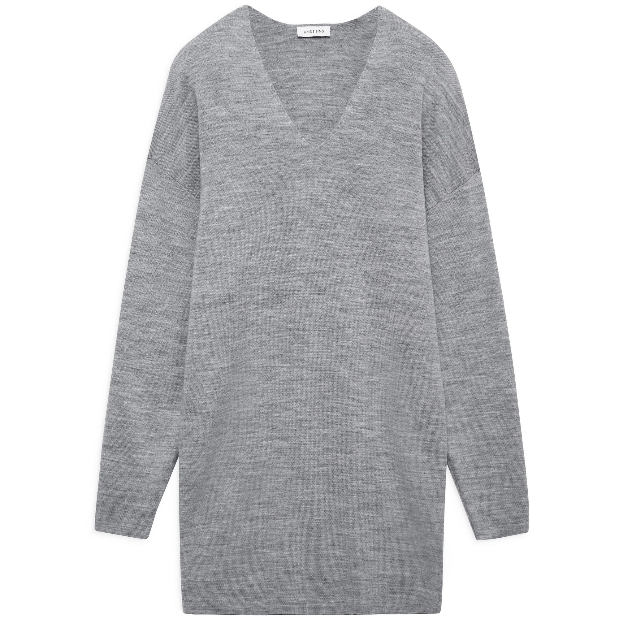 Essex Dress  Grey Melange A0210753gry29 Anine Bing vista0