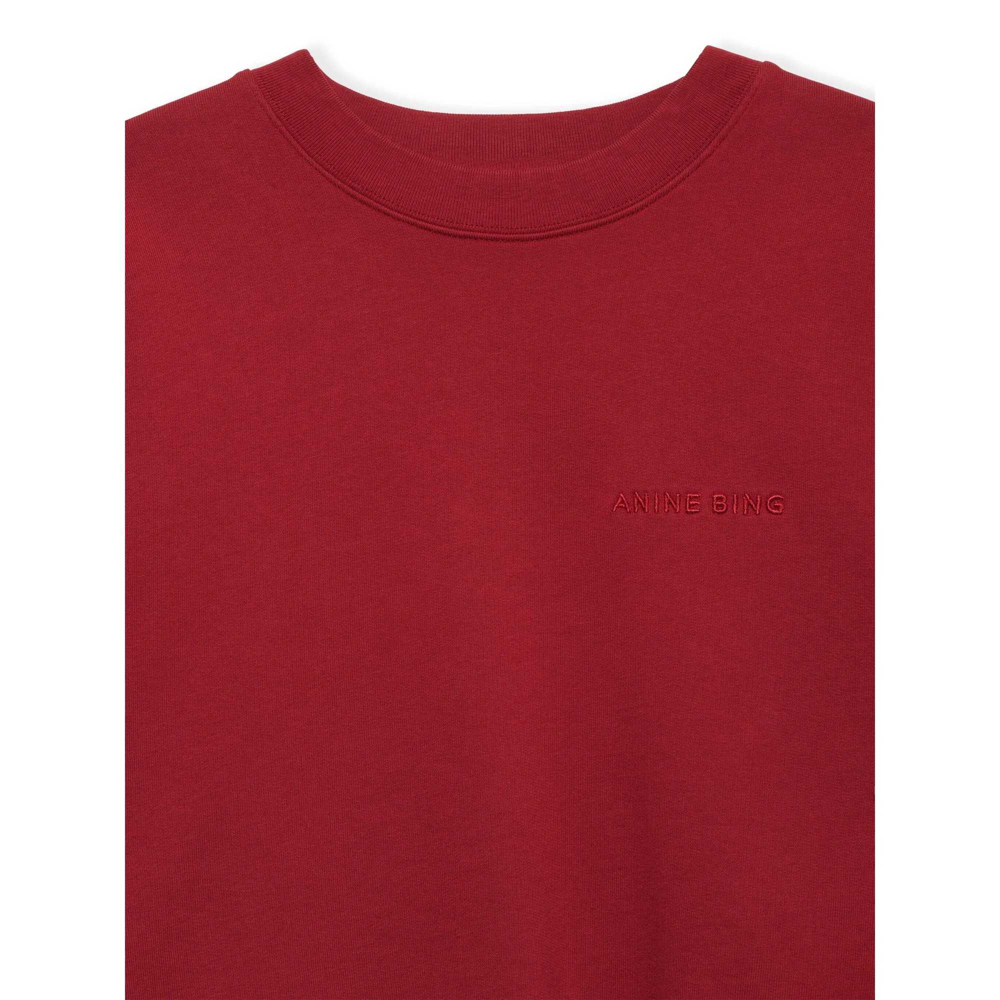 Miles Sweatshirt  Washed Red A0811159red13 Anine Bing vista3