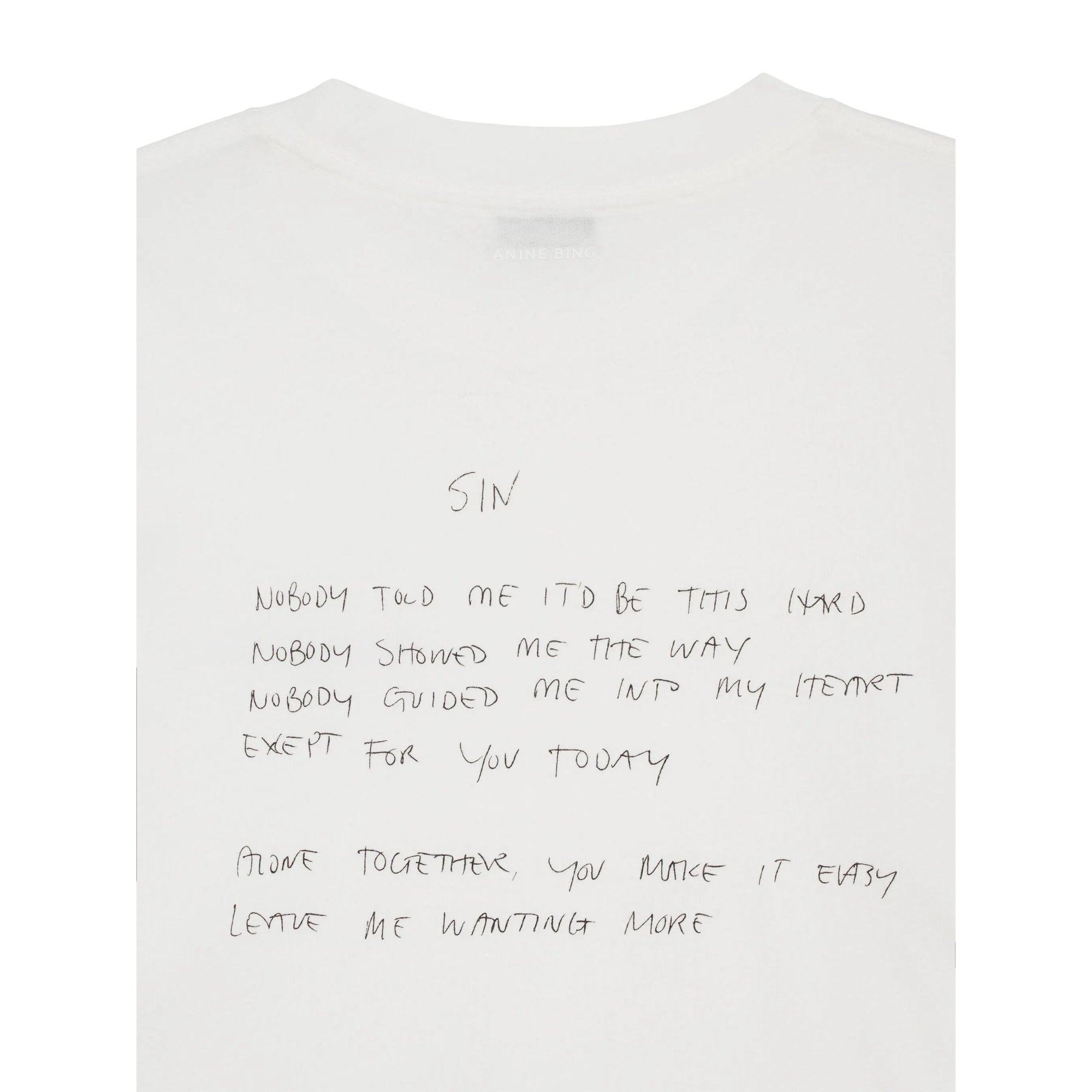 Walker Tee Lyrics  Ivory A0810771ivy1 Anine Bing vista3