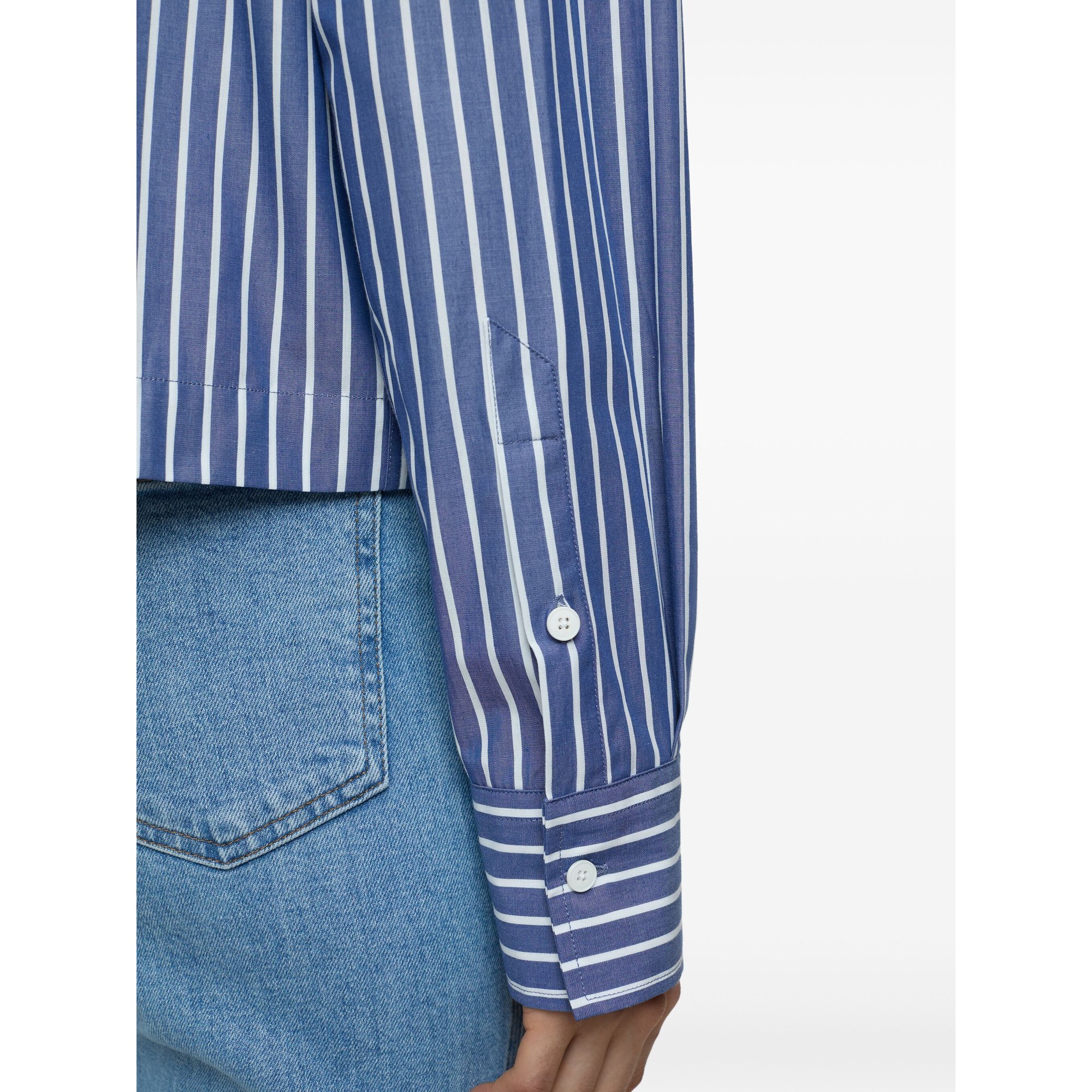 Cropped Classic Shirt C9437523kst Closed vista3