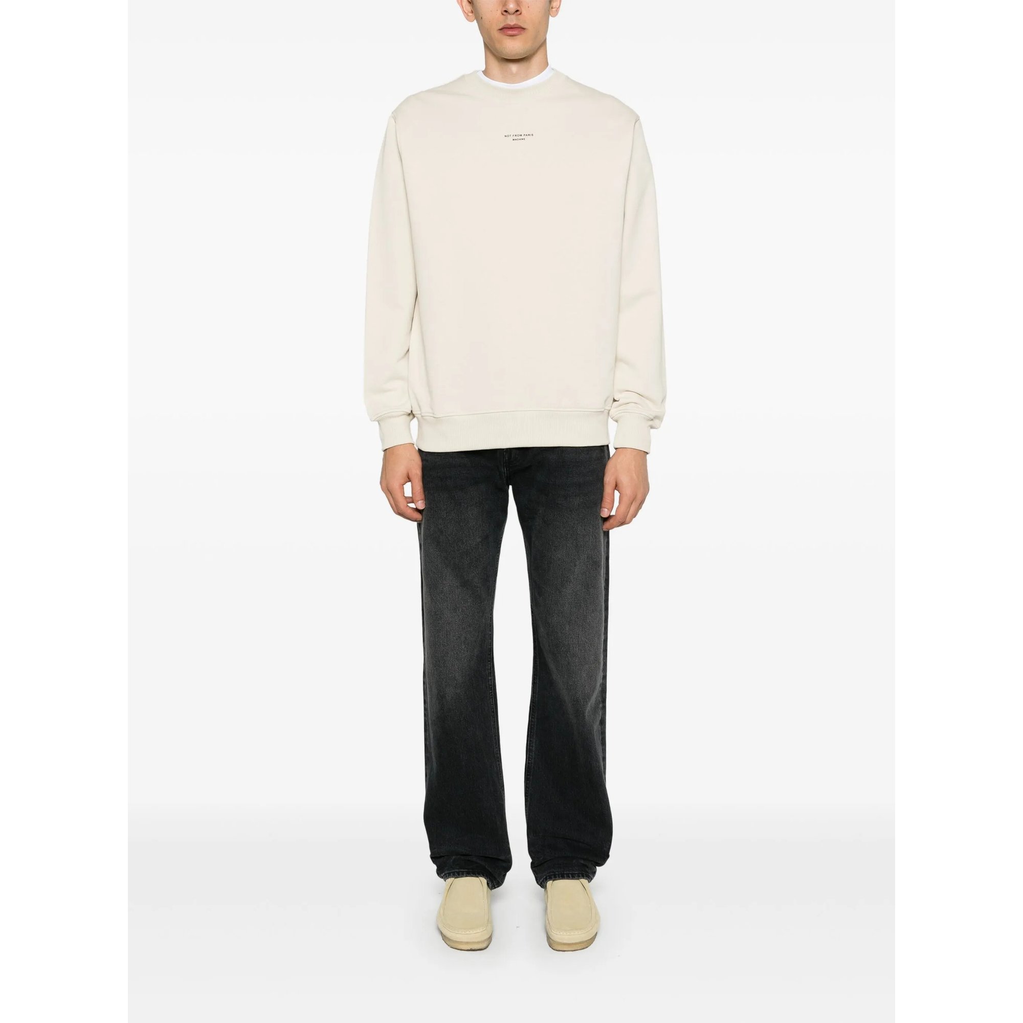 le Sweatshirt Slogan Classique Permsw148co127mt Drole De Monsieur vista1