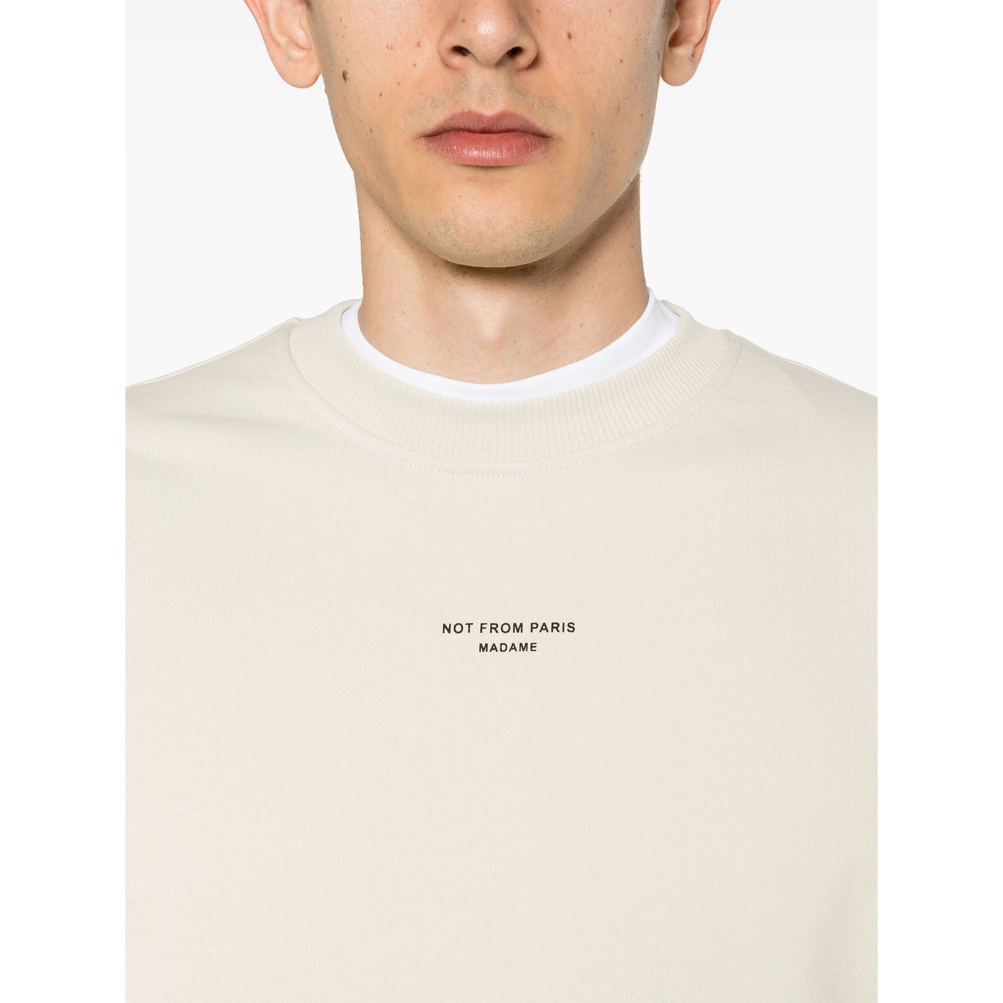 le Sweatshirt Slogan Classique Permsw148co127mt Drole De Monsieur vista2