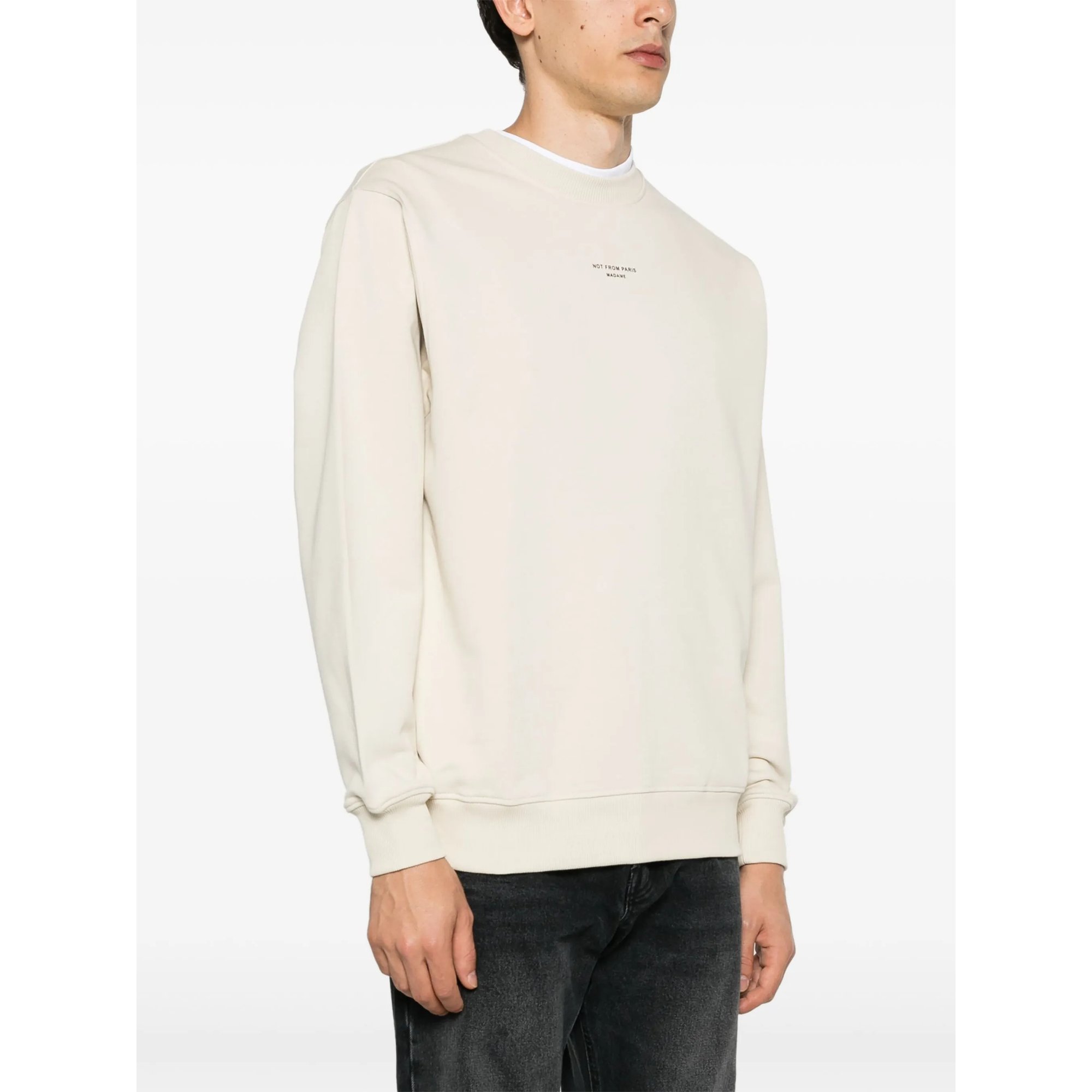 le Sweatshirt Slogan Classique Permsw148co127mt Drole De Monsieur vista3