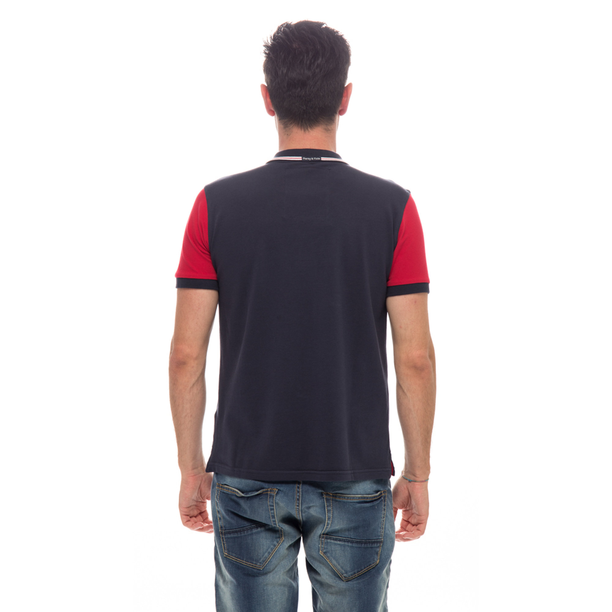 Polo Phrevis, blu scuro PHARLEY & FIELDS vista3