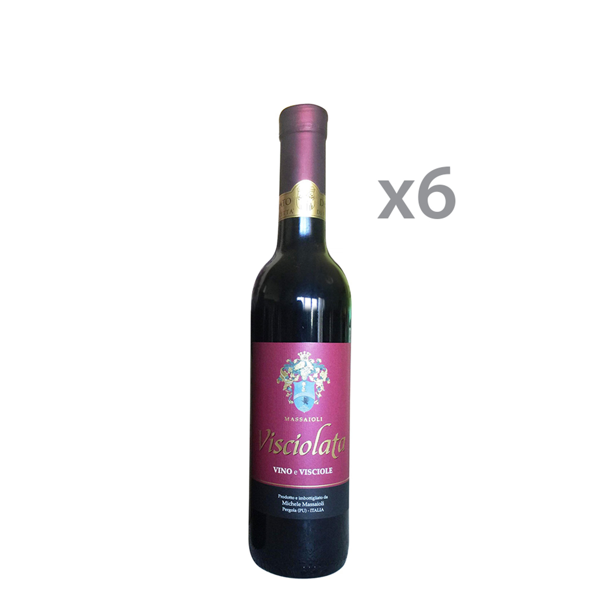 6 botellas - Vino Visciola 0,375 lt Massaioli vista0