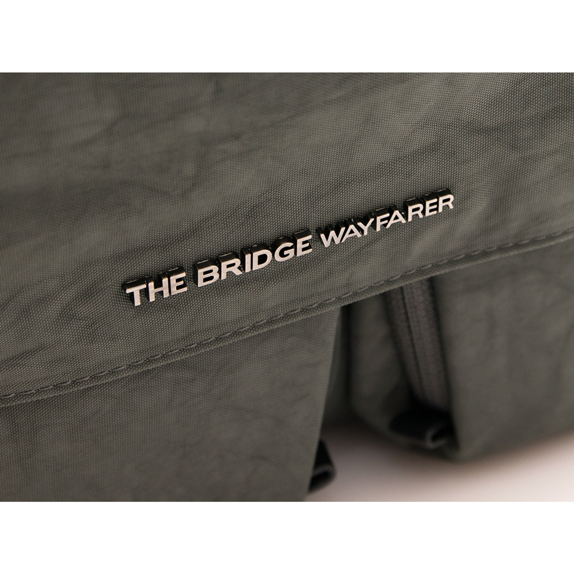 Borsa messenger con tracolla unisex, grigia The Bridge vista2
