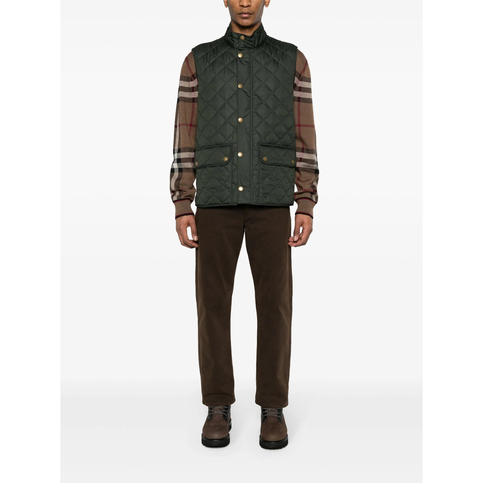 New Lowerdale Gilet Mgi0245gn71 Barbour vista1