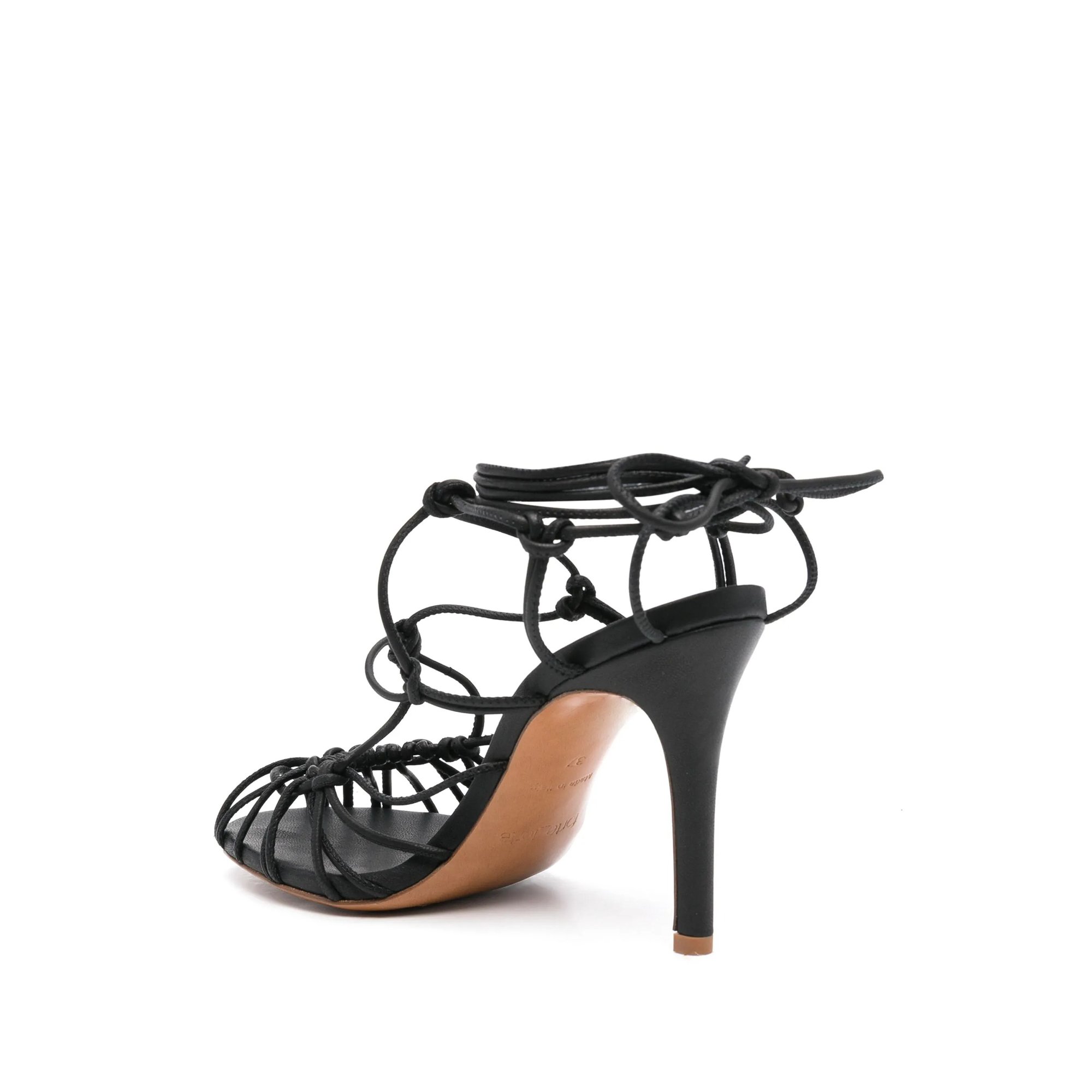 Thin Heel Sandals With Leather Tubular Laces 13690myshoes Forte_Forte  vista2