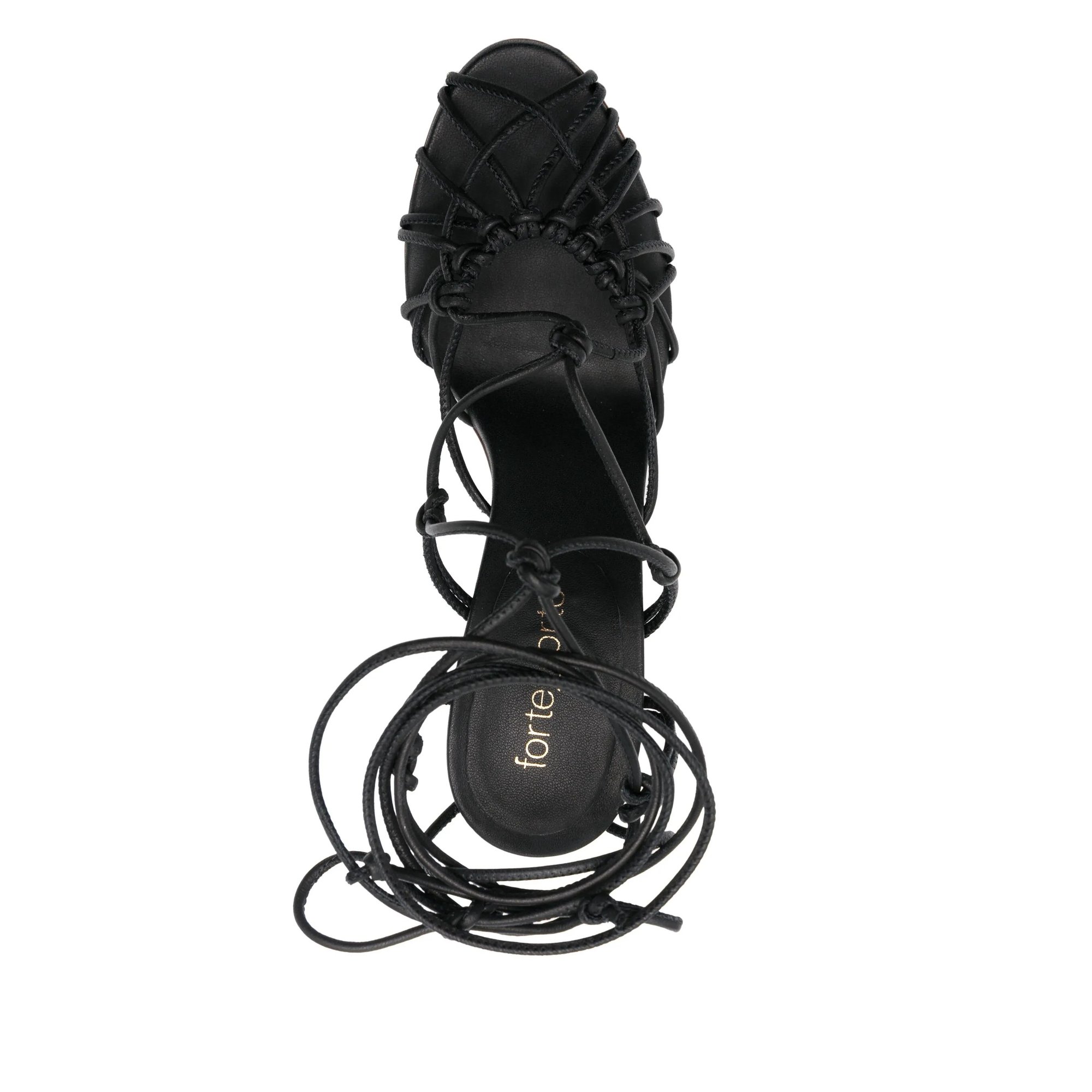Thin Heel Sandals With Leather Tubular Laces 13690myshoes Forte_Forte  vista3