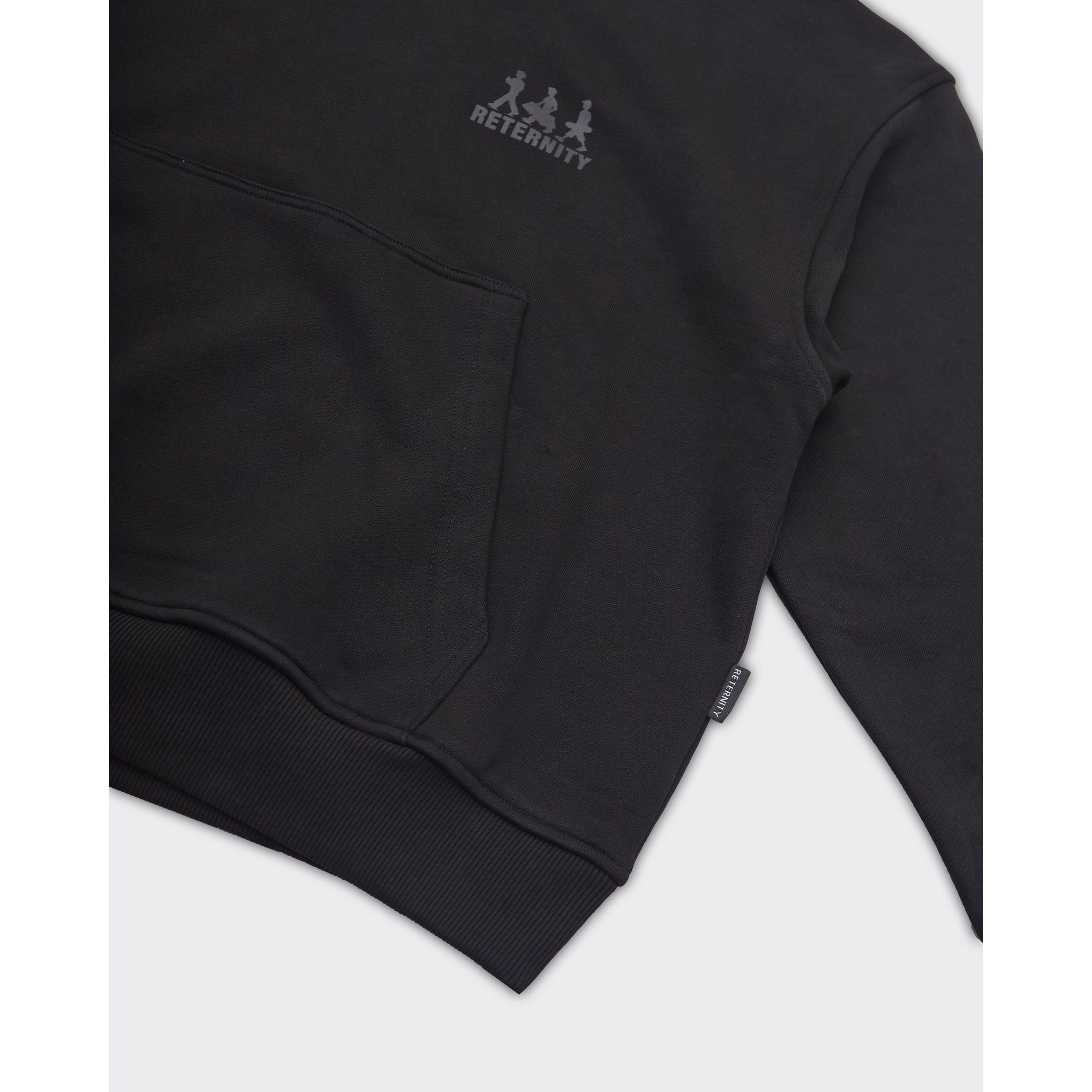 Felpa Con Cappuccio Creative Dept Logo Nera reternity vista2