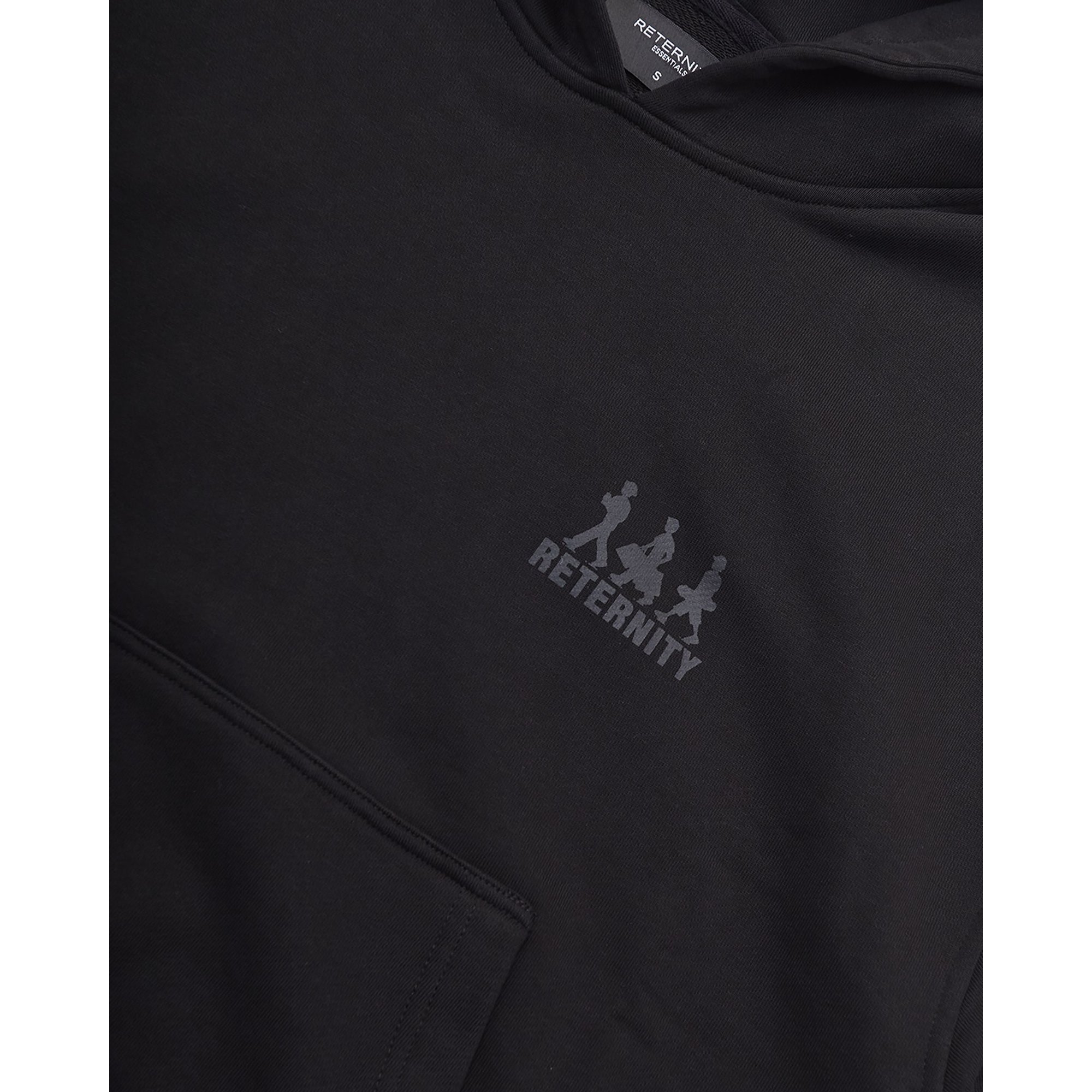 Felpa Con Cappuccio Creative Dept Logo Nera reternity vista3