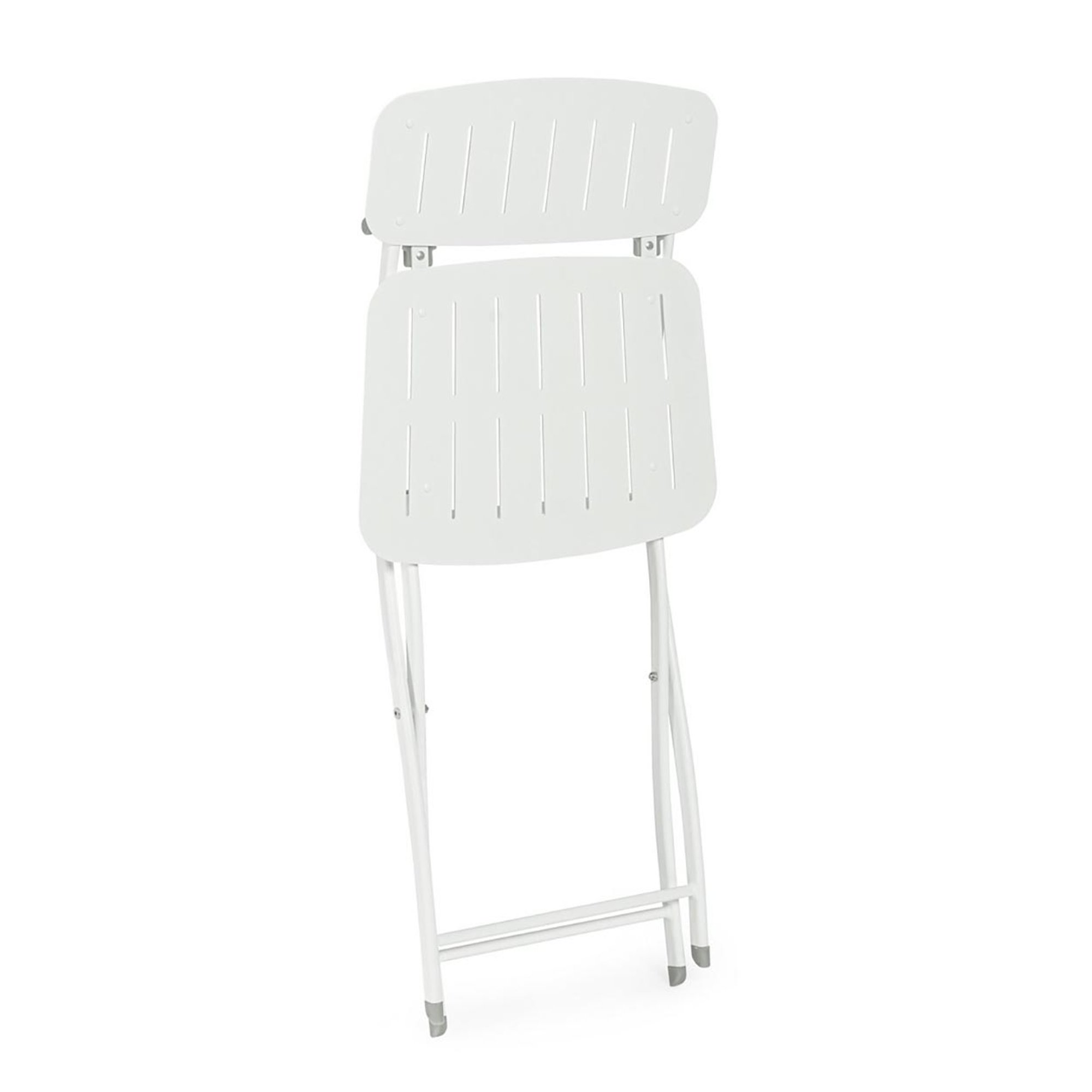 Ensemble de 2 chaises pliantes Yvonne blanc Bizzotto outdoor vista5