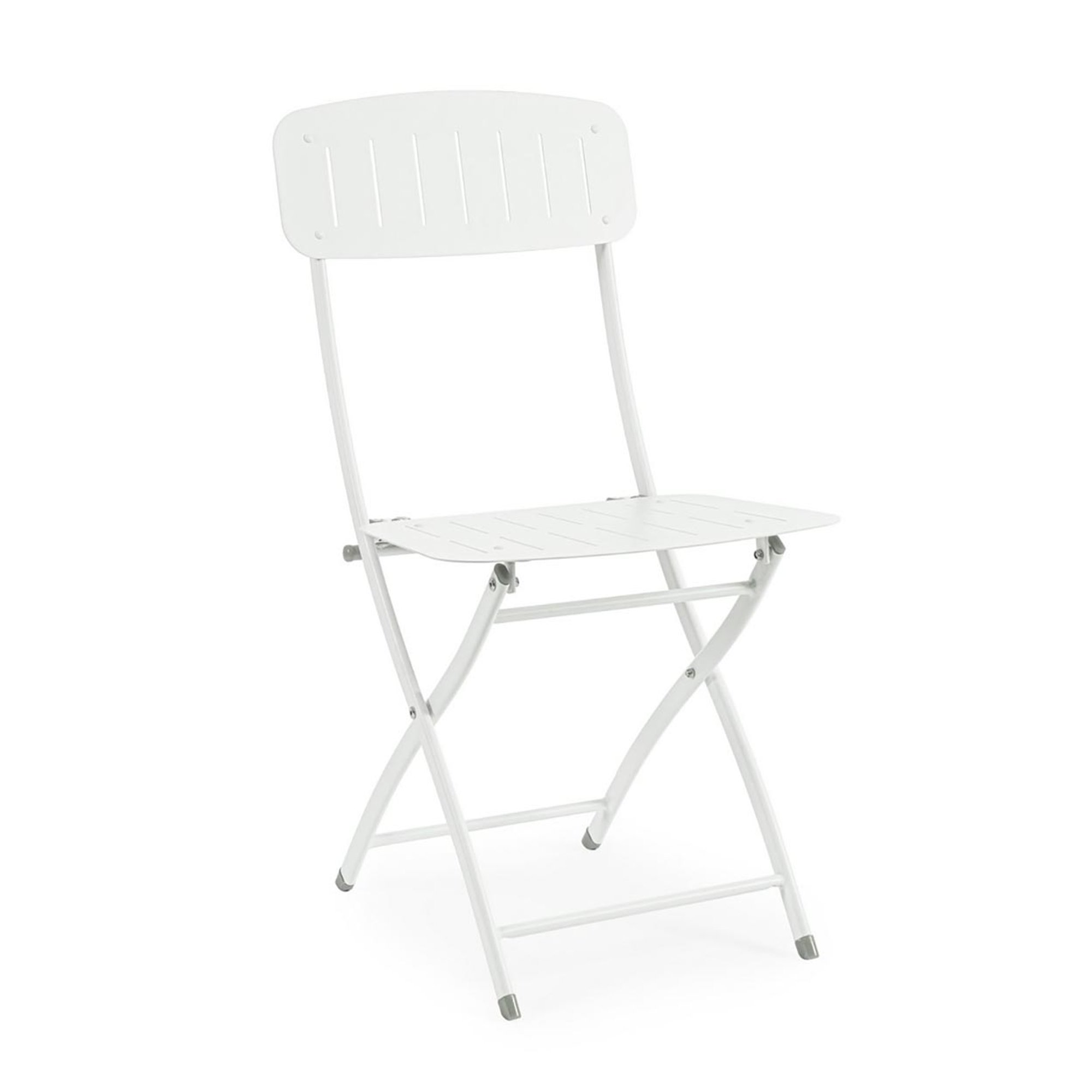 Ensemble de 2 chaises pliantes Yvonne blanc Bizzotto outdoor vista0