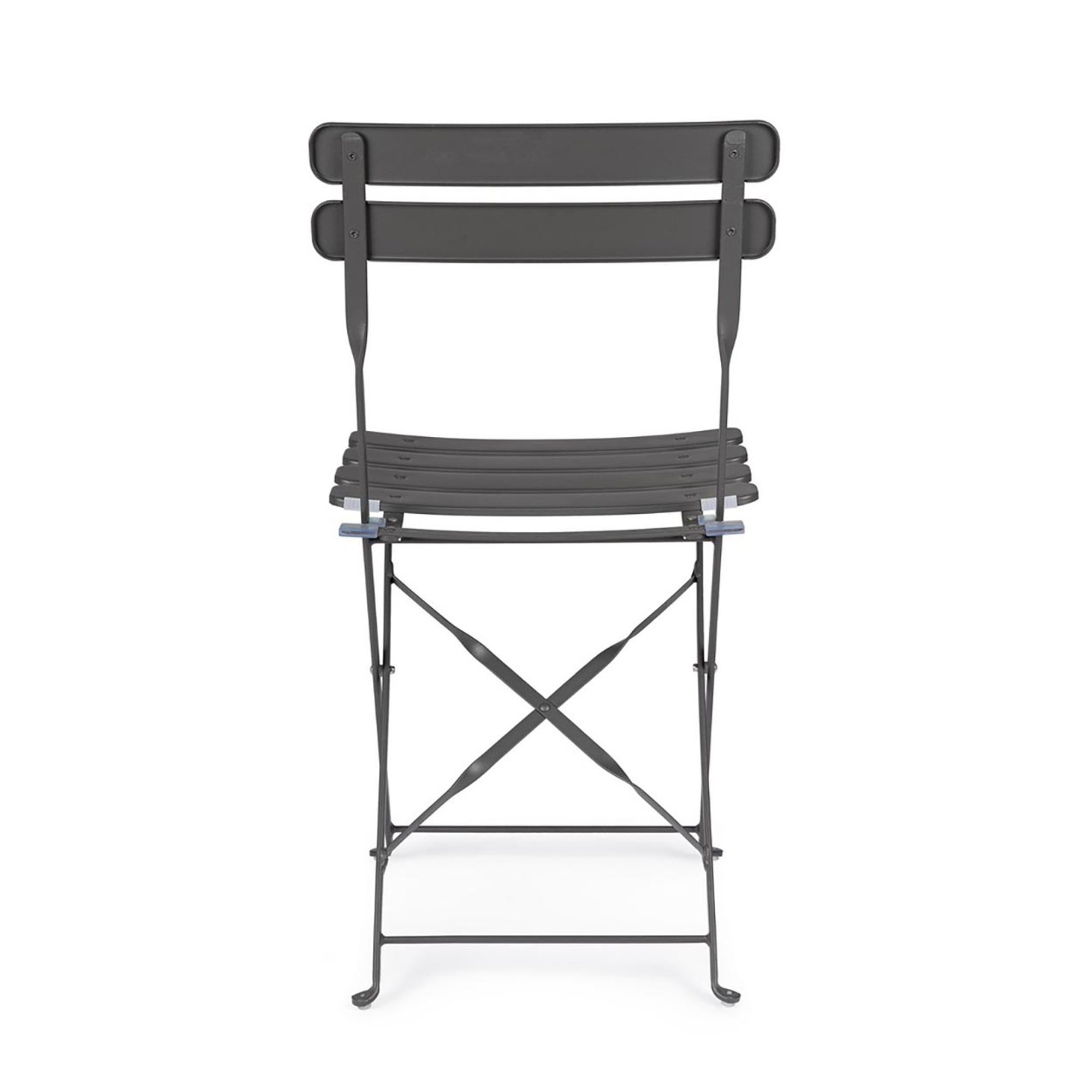 Set da 2 sedie pieghevoli Yasmin antracite Bizzotto outdoor vista4