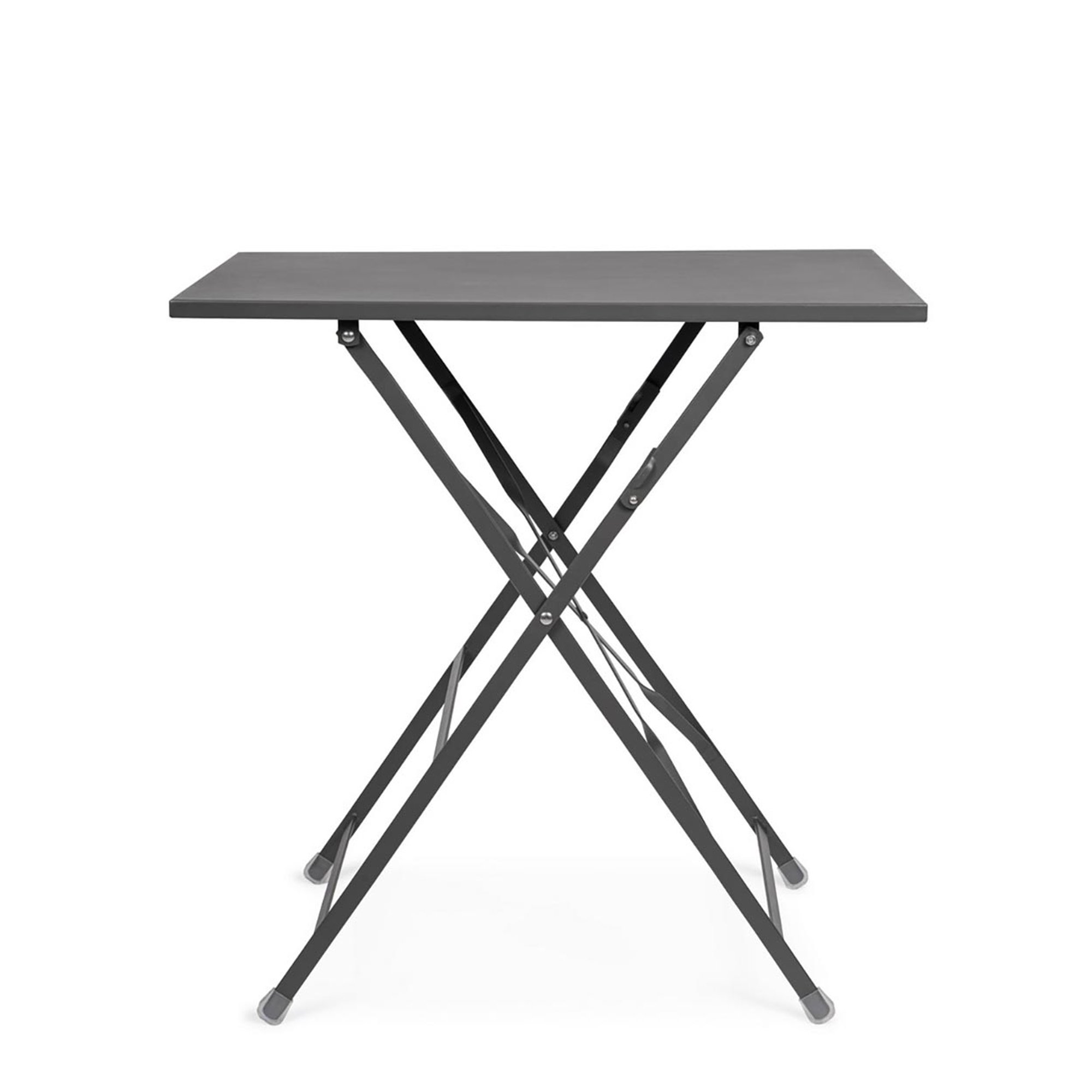 Mesa plegable Yasmin rectangular 50x70 antracita Bizzotto outdoor vista1