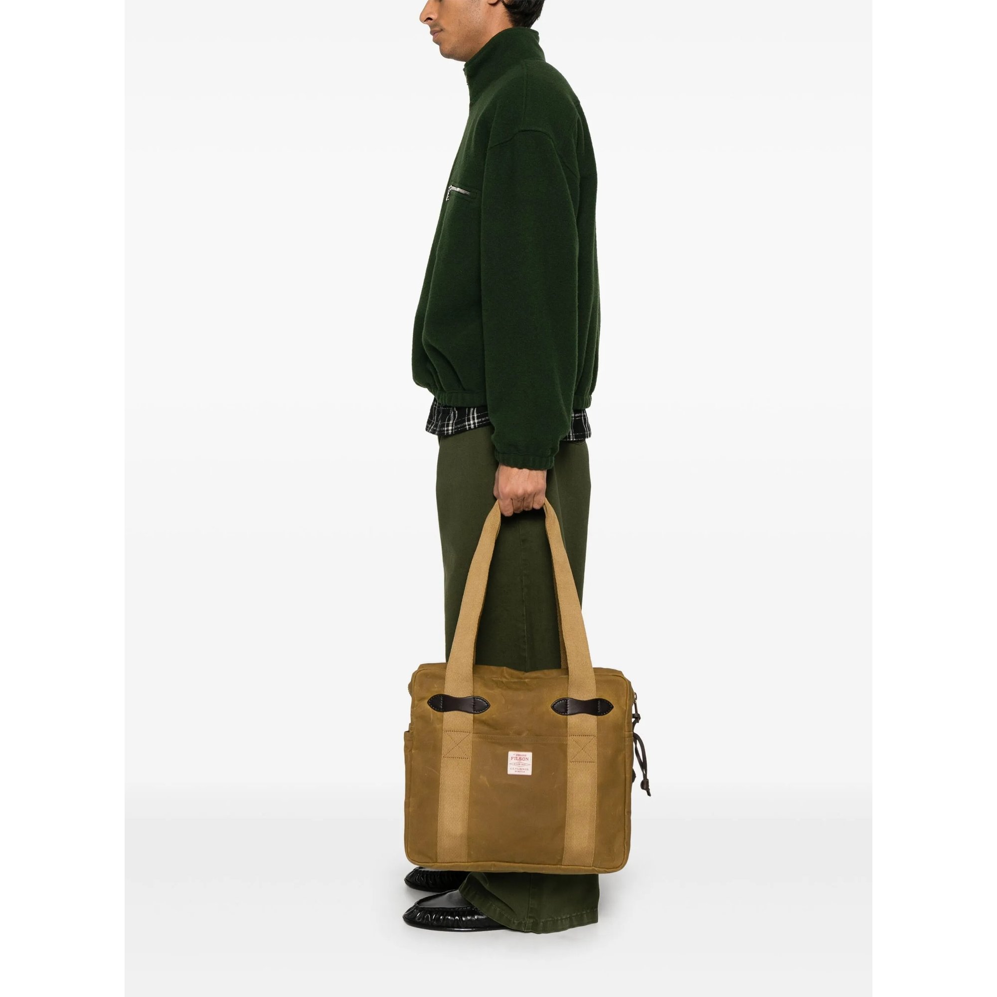 Tin Cloth Tote Bag With Zipper Fmbag0092240 Filson vista1