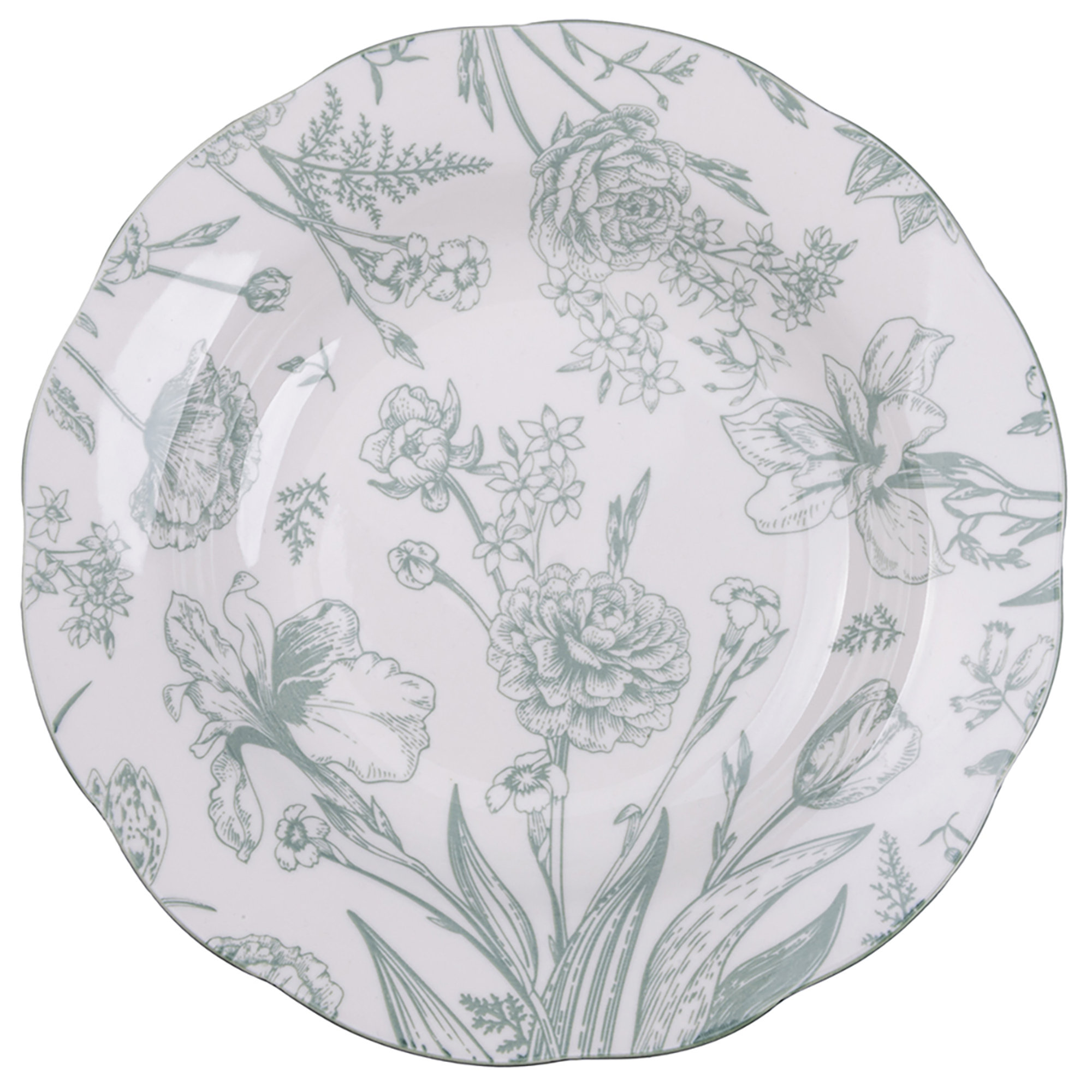 Service d'assiettes FLEURETTE table 18PCS vert Villa D'Este Home Tivoli 1996 vista1
