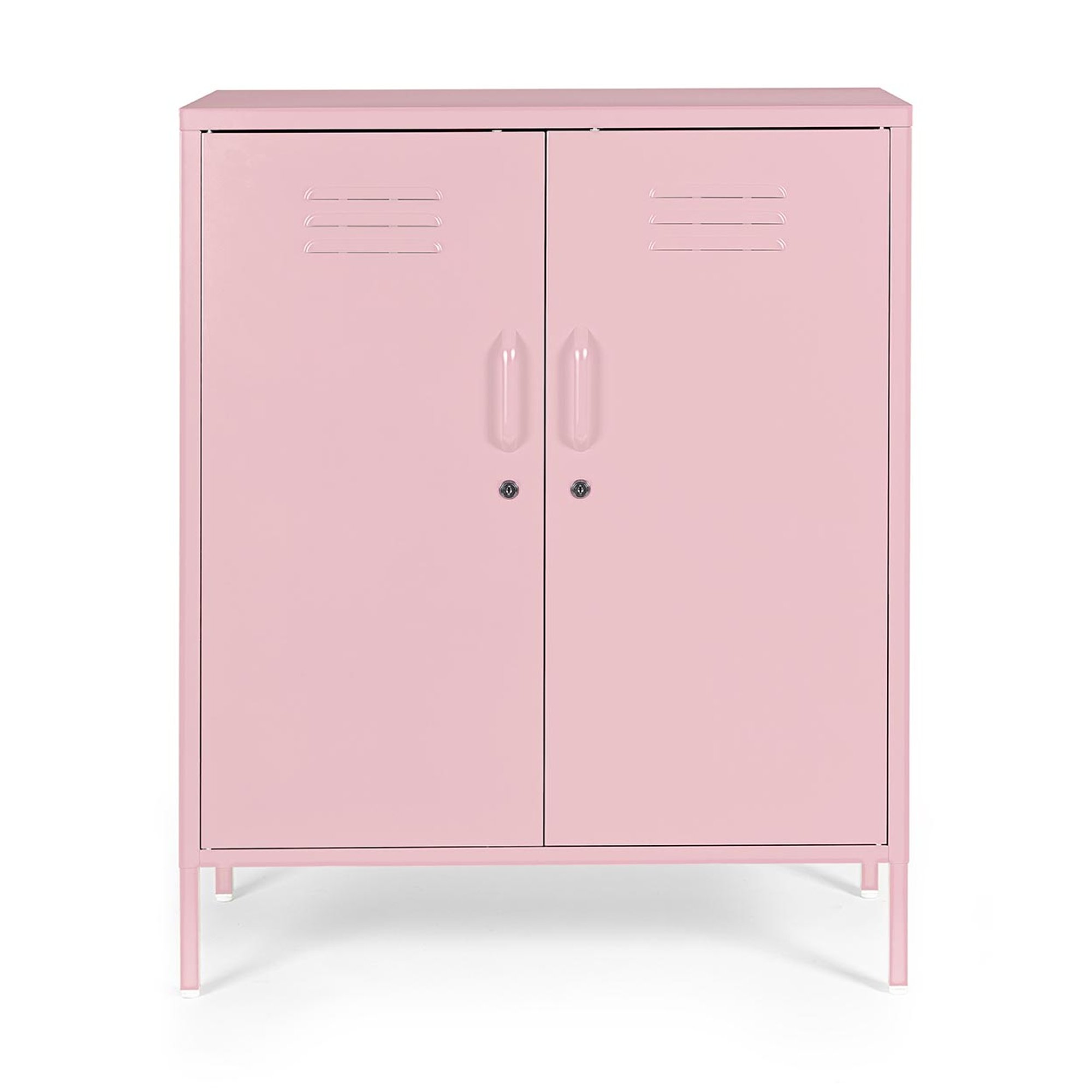Credenza 2 ante Cambridge rosa pastello Bizzotto vista1