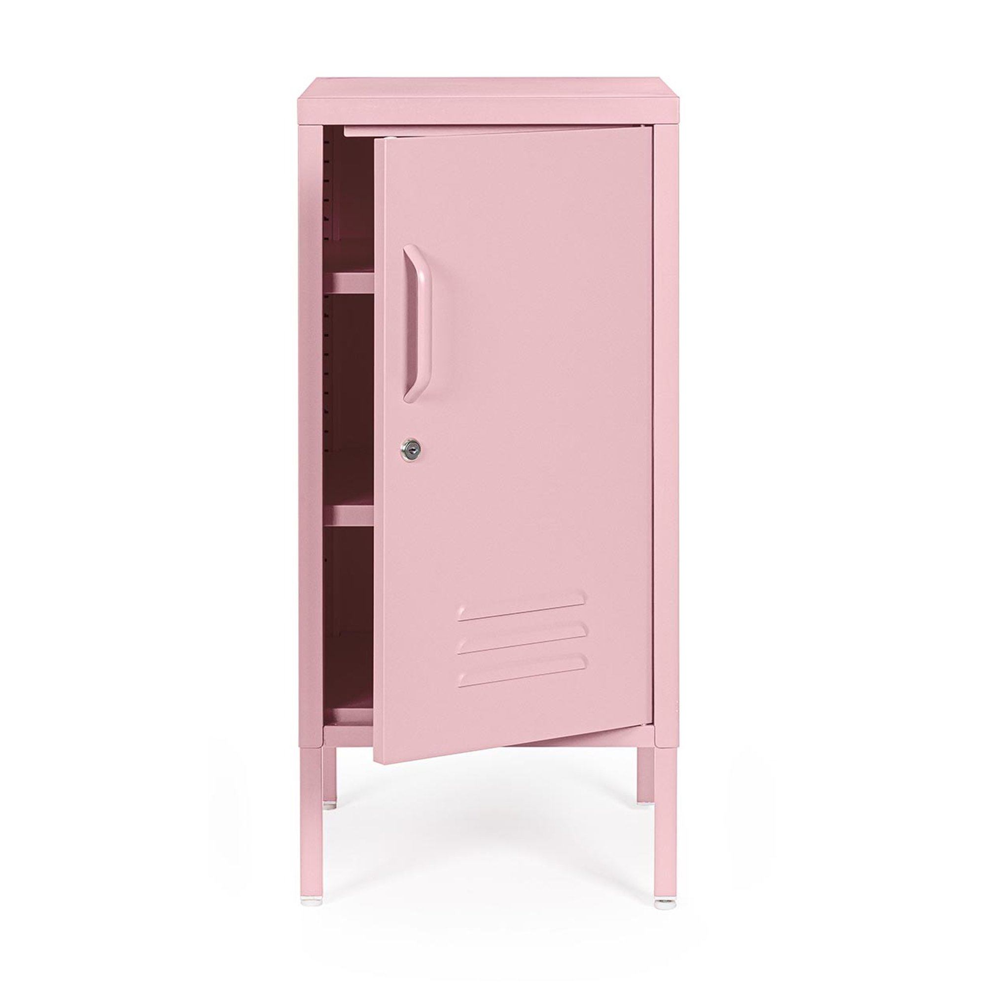 Pastel pink Cambridge 1-door nightstand Bizzotto vista1