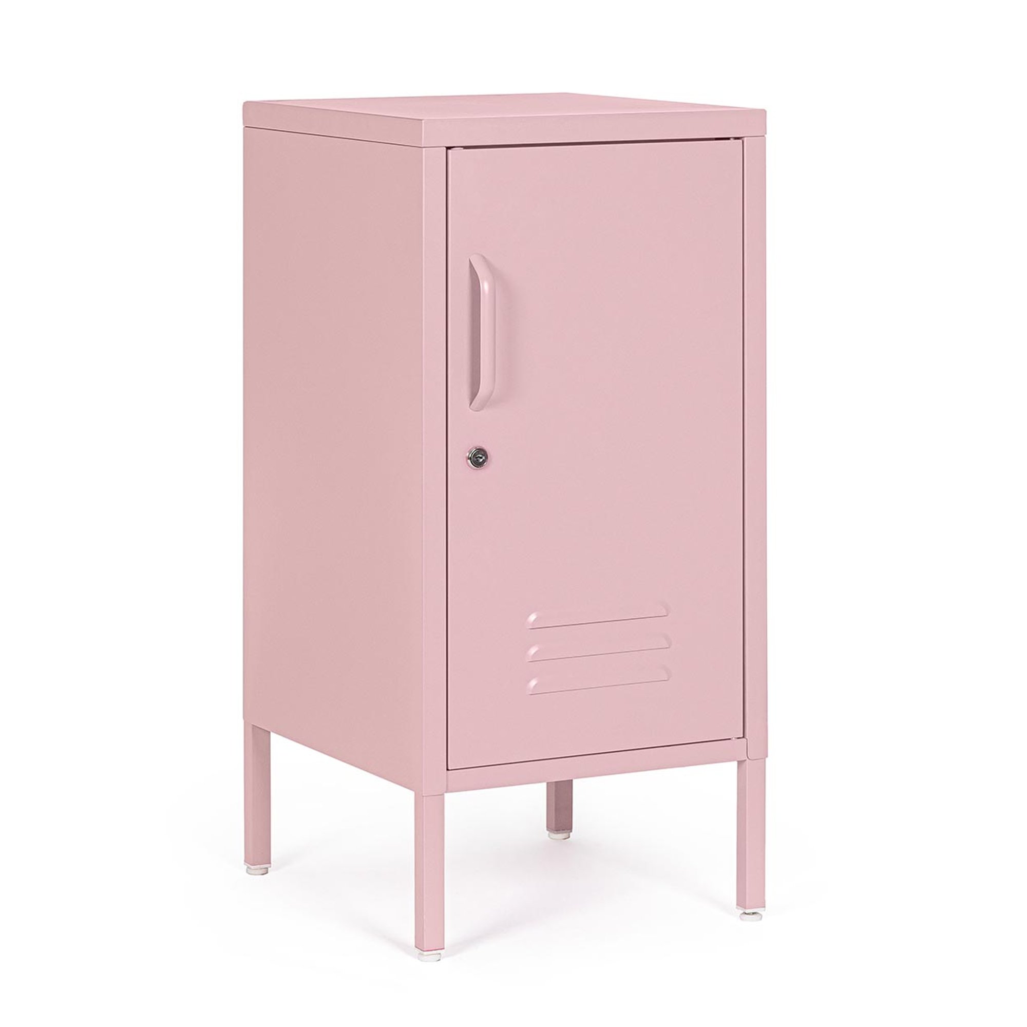 Pastel pink Cambridge 1-door nightstand Bizzotto vista0