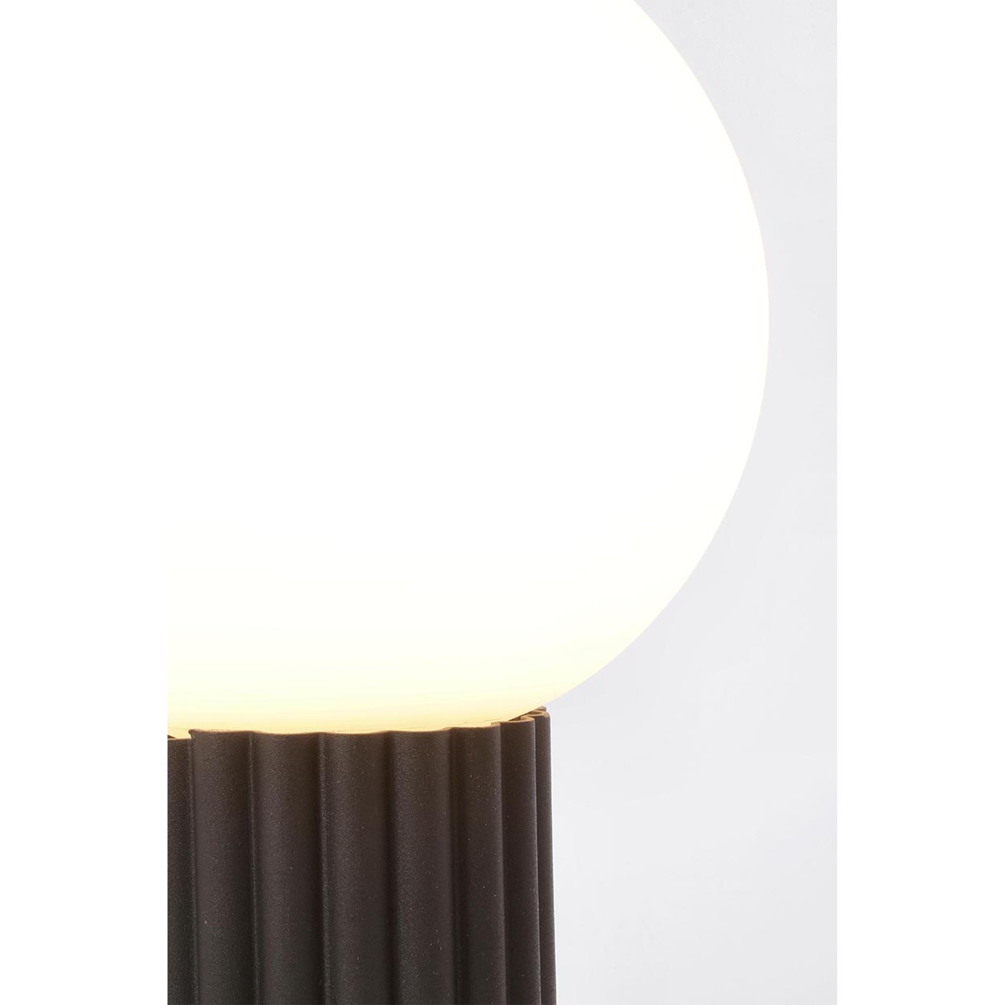 Delphine bordslampa rund svart h30 Bizzotto vista2