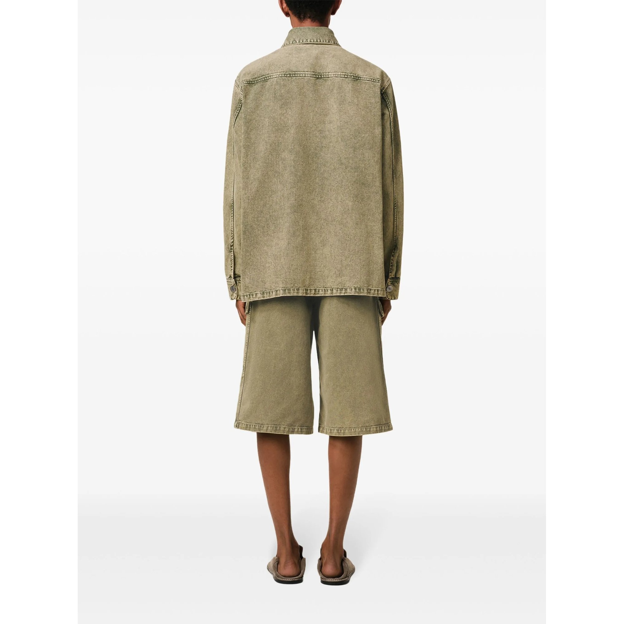 Boxy Adc Overshirt Hjk273de0064 Ami Paris vista3