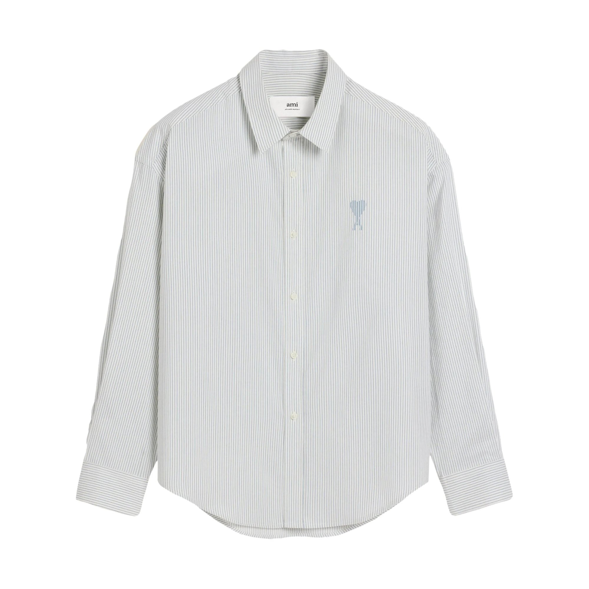 Boxy Boxy Fit Shirt Hsh192co0113 Ami Paris vista0