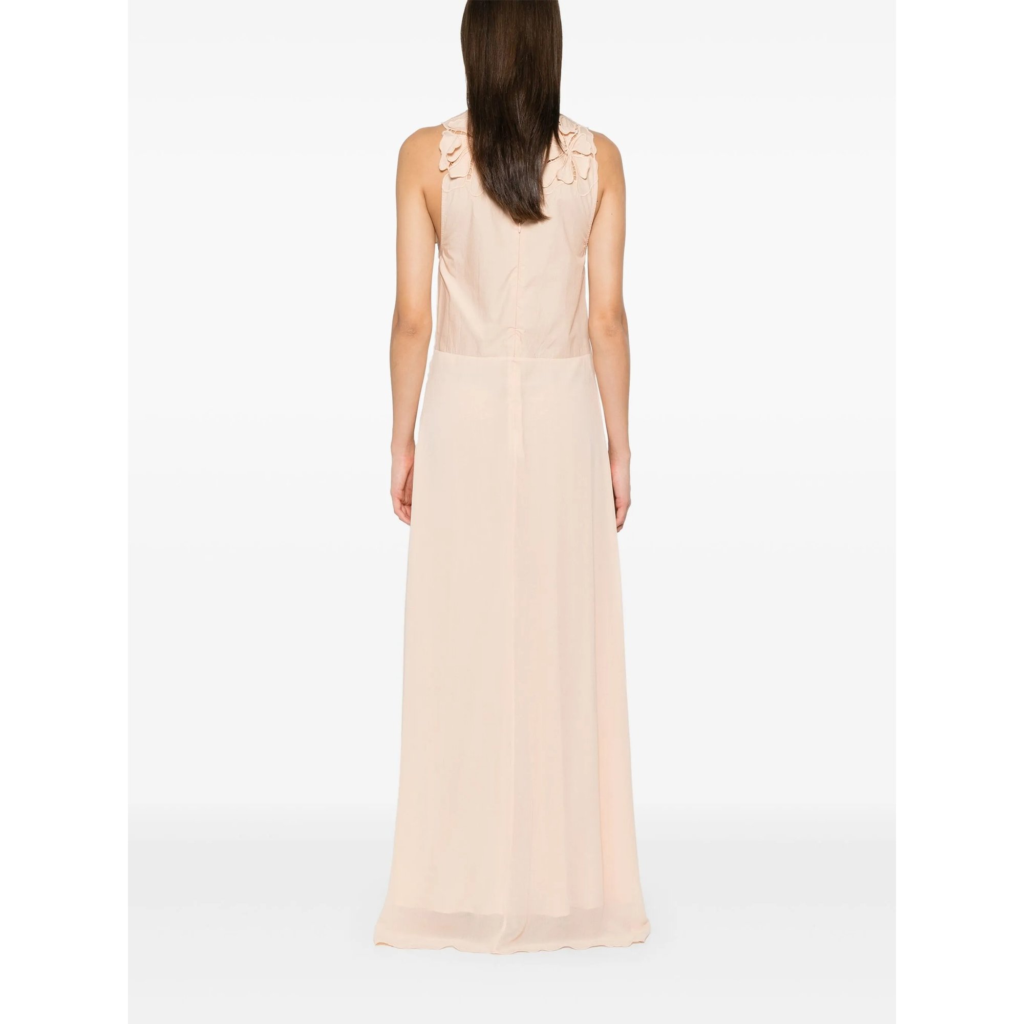 "en Fleur" Embroidery Popline And Georgette Dress 13609mydress Forte_Forte  vista3