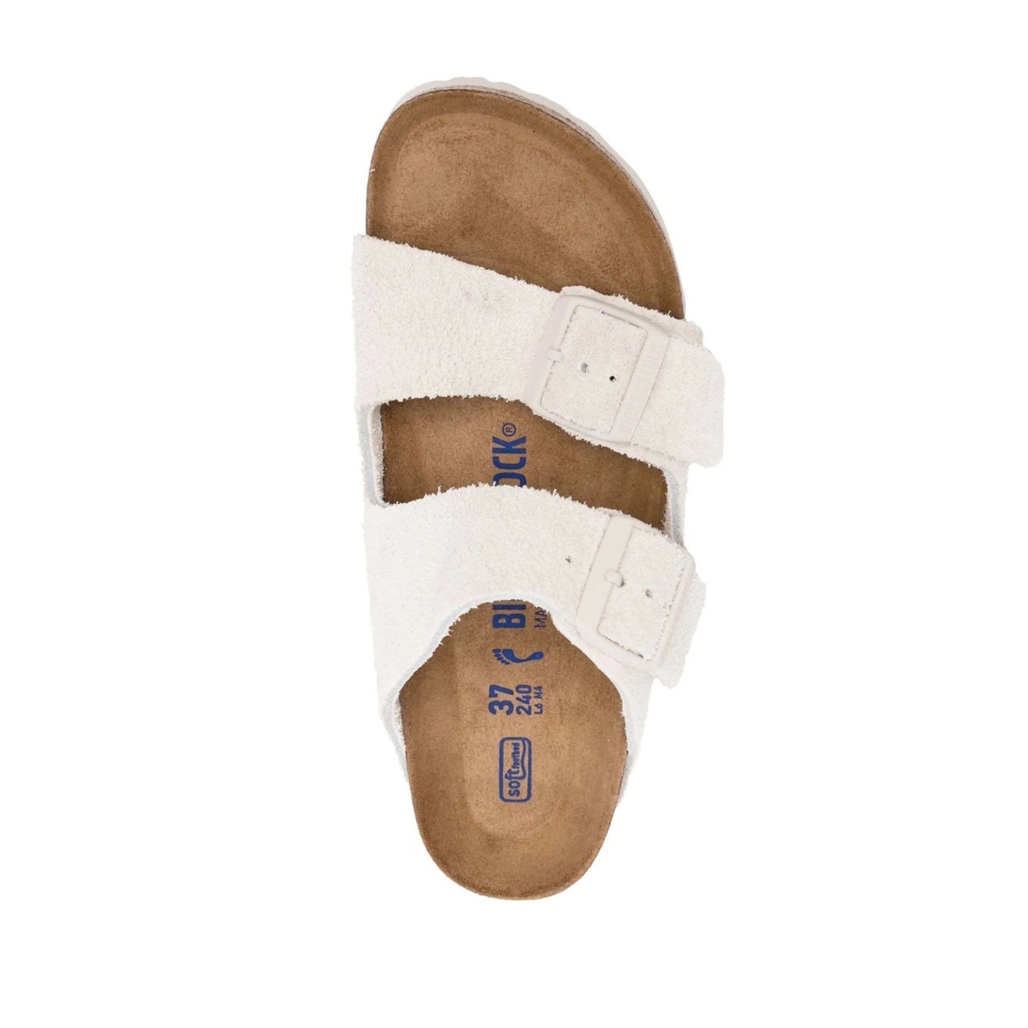 Arizona Sfb Antique White, Suede Leather 1024516 Birkenstock vista3