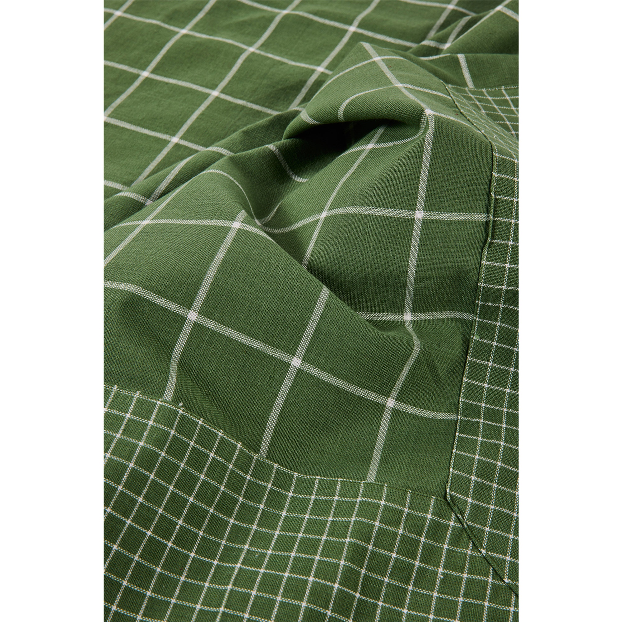 Villers - Baumwolltischdecke 150x300 grün kariert Novità Home vista2