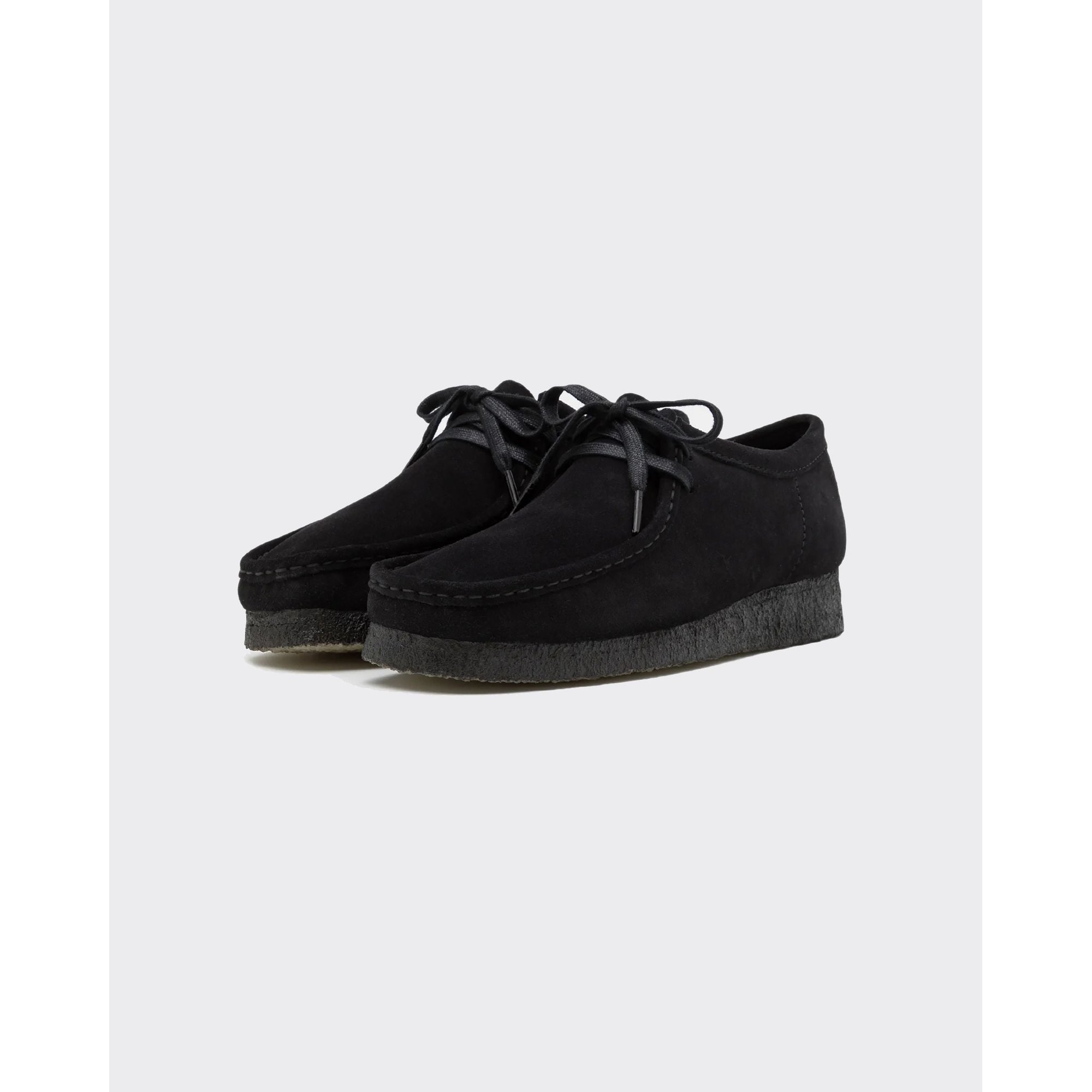 Sneakers Wallabee Suede Nere Clarks vista1